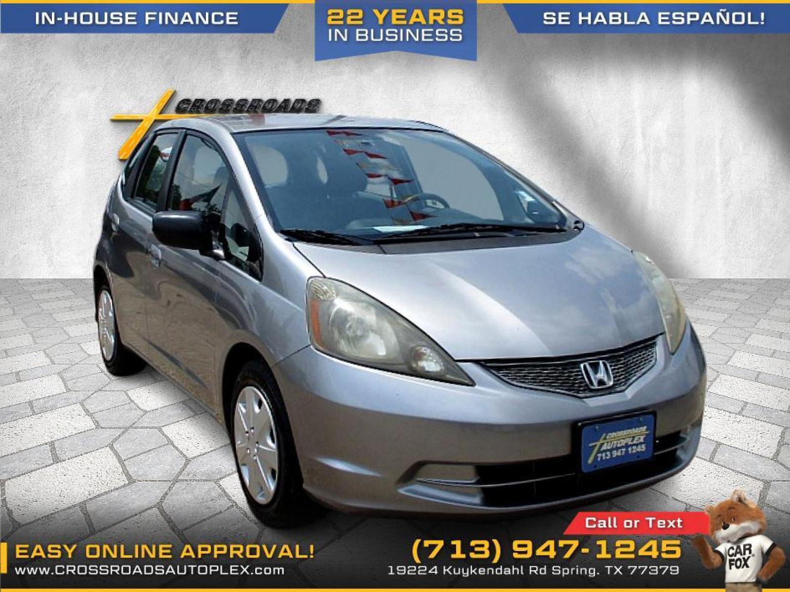 2010 SILVER HONDA FIT 5-Speed AT (JHMGE8H24AS) with an 1.5L L4 SOHC 16V engine, 5-SPEED AUTOMATIC transmission, located at 19224 Kuykendahl Rd, Spring, TX, 77379, (713) 947-1245, 30.049259, -95.491402 - used car loans/financing to South Houston TX, Pasadena TX, Galena Park TX, Jacinto City TX, Deer Park TX, Pearland TX, Cloverleaf TX, Friendswood TX, Houston TX, Channelview TX, Webster TX, West University Place TX, La Porte TX, League City TX, Bellaire TX & Seabrook TX. - Photo #0