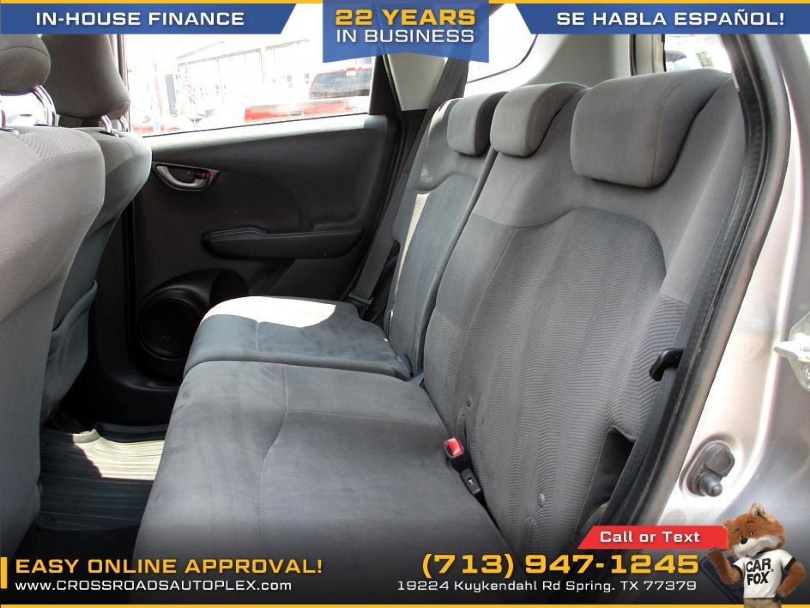 2010 SILVER HONDA FIT 5-Speed AT (JHMGE8H24AS) with an 1.5L L4 SOHC 16V engine, 5-SPEED AUTOMATIC transmission, located at 19224 Kuykendahl Rd, Spring, TX, 77379, (713) 947-1245, 30.049259, -95.491402 - used car loans/financing to South Houston TX, Pasadena TX, Galena Park TX, Jacinto City TX, Deer Park TX, Pearland TX, Cloverleaf TX, Friendswood TX, Houston TX, Channelview TX, Webster TX, West University Place TX, La Porte TX, League City TX, Bellaire TX & Seabrook TX. - Photo #8
