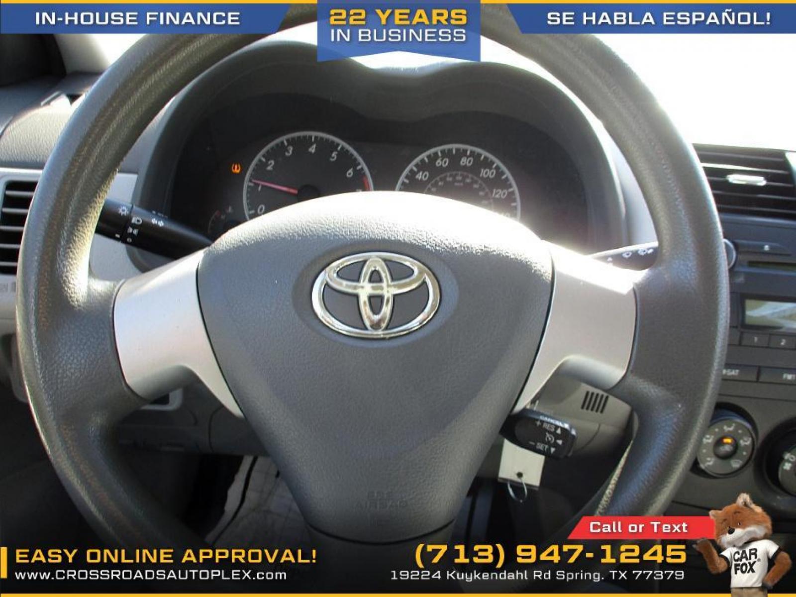 2010 SILVER TOYOTA COROLLA LE 4-Speed AT (2T1BU4EE9AC) with an 1.8L L4 DOHC 16V engine, 4-SPEED AUTOMATIC transmission, located at 19224 Kuykendahl Rd, Spring, TX, 77379, (713) 947-1245, 30.049259, -95.491402 - LIKE NEW CONDITION! QUALIFIES FOR "IN-HOUSE"FINANCING!!! THIS UNIT IS A MUST SEE, VERY CLEAN INSIDE & OUT, AUTOMATIC, COLD A/C SERVICED AND MAINTAINED, CARPETS AND SEATS ARE FREE OF SOILS AND STAINS, A NON-SMOKER, ENGINE HAS BEEN SERVICE AND TRANSMISSION SHIFTS SMOOTH. WE HAVE ALL TYPES OF FINANCING - Photo #12