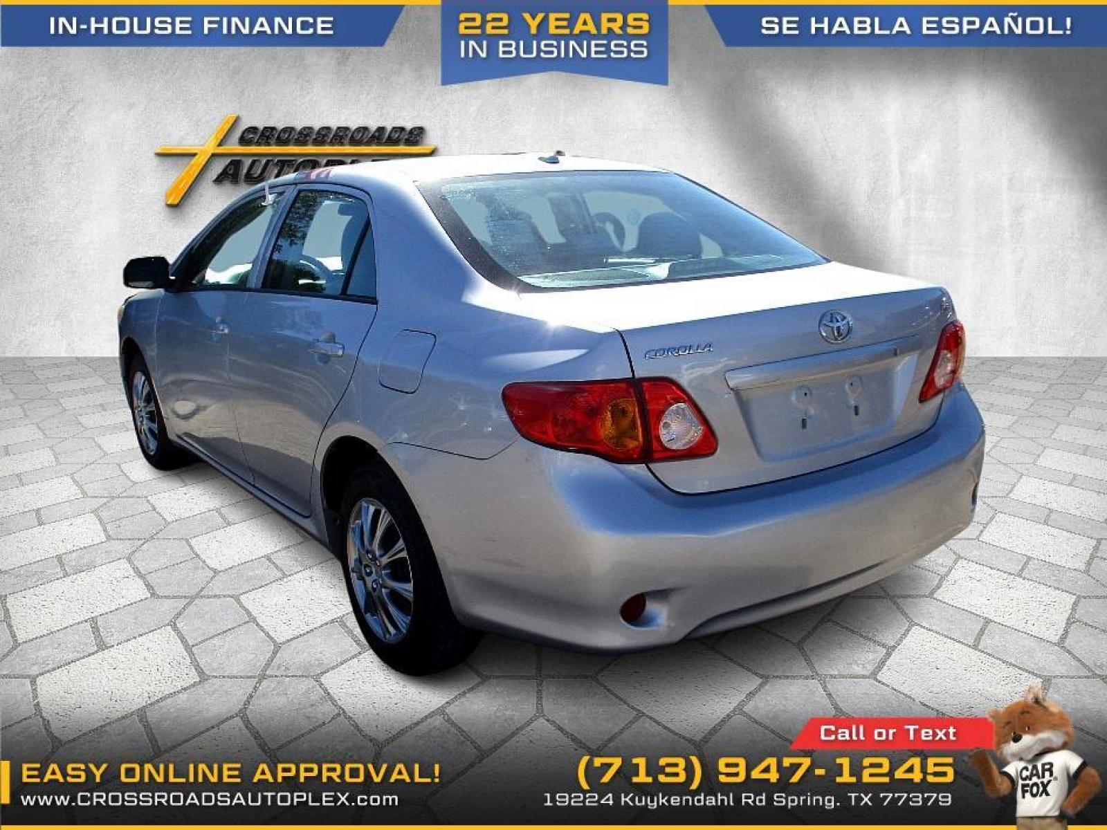 2010 SILVER TOYOTA COROLLA LE 4-Speed AT (2T1BU4EE9AC) with an 1.8L L4 DOHC 16V engine, 4-SPEED AUTOMATIC transmission, located at 19224 Kuykendahl Rd, Spring, TX, 77379, (713) 947-1245, 30.049259, -95.491402 - LIKE NEW CONDITION! QUALIFIES FOR "IN-HOUSE"FINANCING!!! THIS UNIT IS A MUST SEE, VERY CLEAN INSIDE & OUT, AUTOMATIC, COLD A/C SERVICED AND MAINTAINED, CARPETS AND SEATS ARE FREE OF SOILS AND STAINS, A NON-SMOKER, ENGINE HAS BEEN SERVICE AND TRANSMISSION SHIFTS SMOOTH. WE HAVE ALL TYPES OF FINANCING - Photo #4