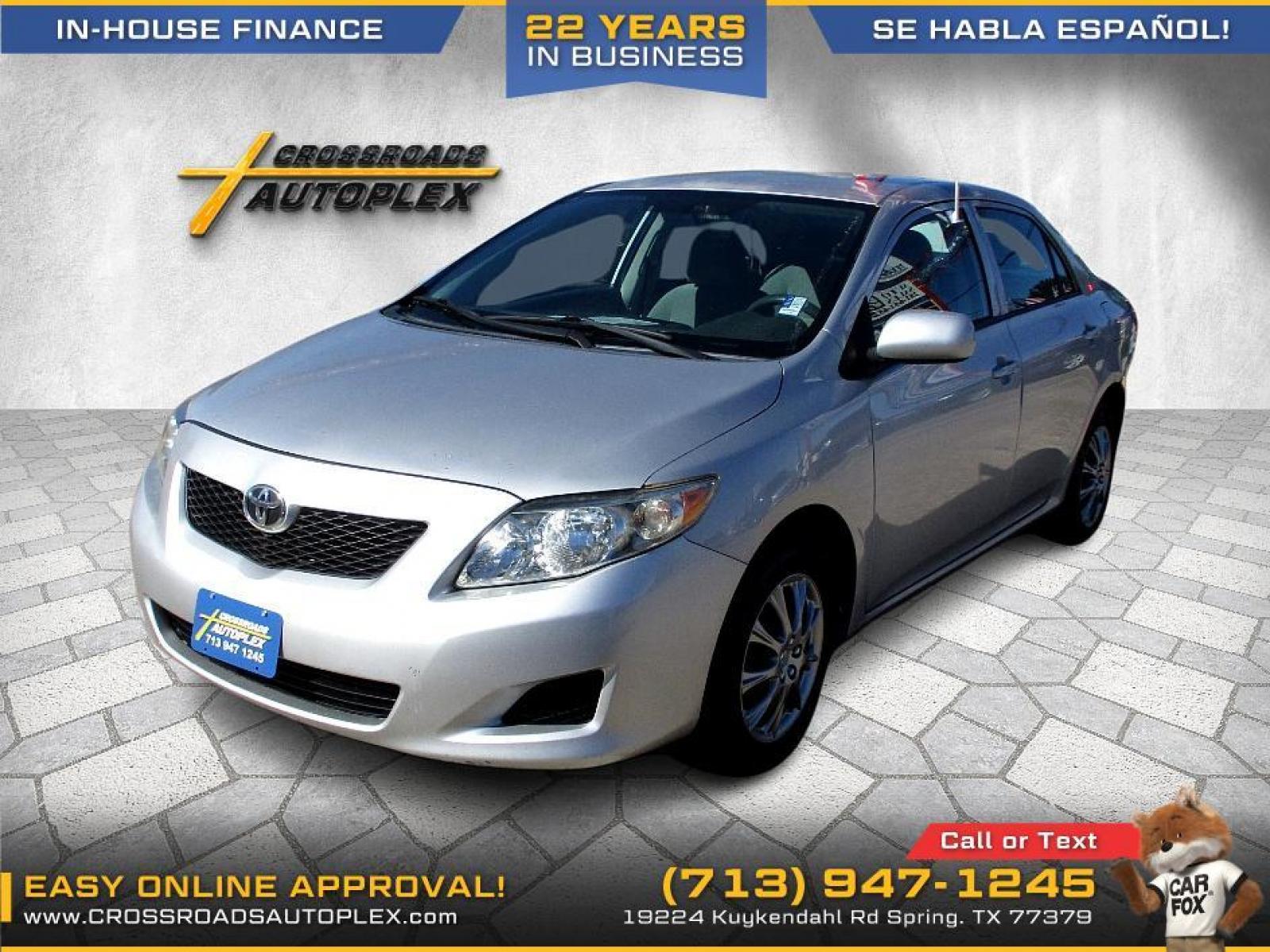 2010 SILVER TOYOTA COROLLA LE 4-Speed AT (2T1BU4EE9AC) with an 1.8L L4 DOHC 16V engine, 4-SPEED AUTOMATIC transmission, located at 19224 Kuykendahl Rd, Spring, TX, 77379, (713) 947-1245, 30.049259, -95.491402 - LIKE NEW CONDITION! QUALIFIES FOR "IN-HOUSE"FINANCING!!! THIS UNIT IS A MUST SEE, VERY CLEAN INSIDE & OUT, AUTOMATIC, COLD A/C SERVICED AND MAINTAINED, CARPETS AND SEATS ARE FREE OF SOILS AND STAINS, A NON-SMOKER, ENGINE HAS BEEN SERVICE AND TRANSMISSION SHIFTS SMOOTH. WE HAVE ALL TYPES OF FINANCING - Photo #6