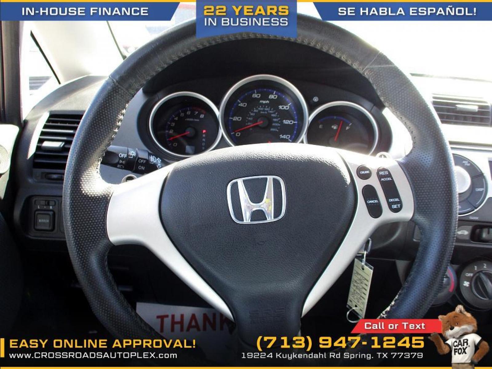 2008 SILVER /GRAY HONDA FIT Sport 5-Speed AT (JHMGD38648S) with an 1.5L L4 SOHC 16V engine, 5-SPEED AUTOMATIC transmission, located at 19224 Kuykendahl Rd, Spring, TX, 77379, (713) 947-1245, 30.049259, -95.491402 - Photo #14