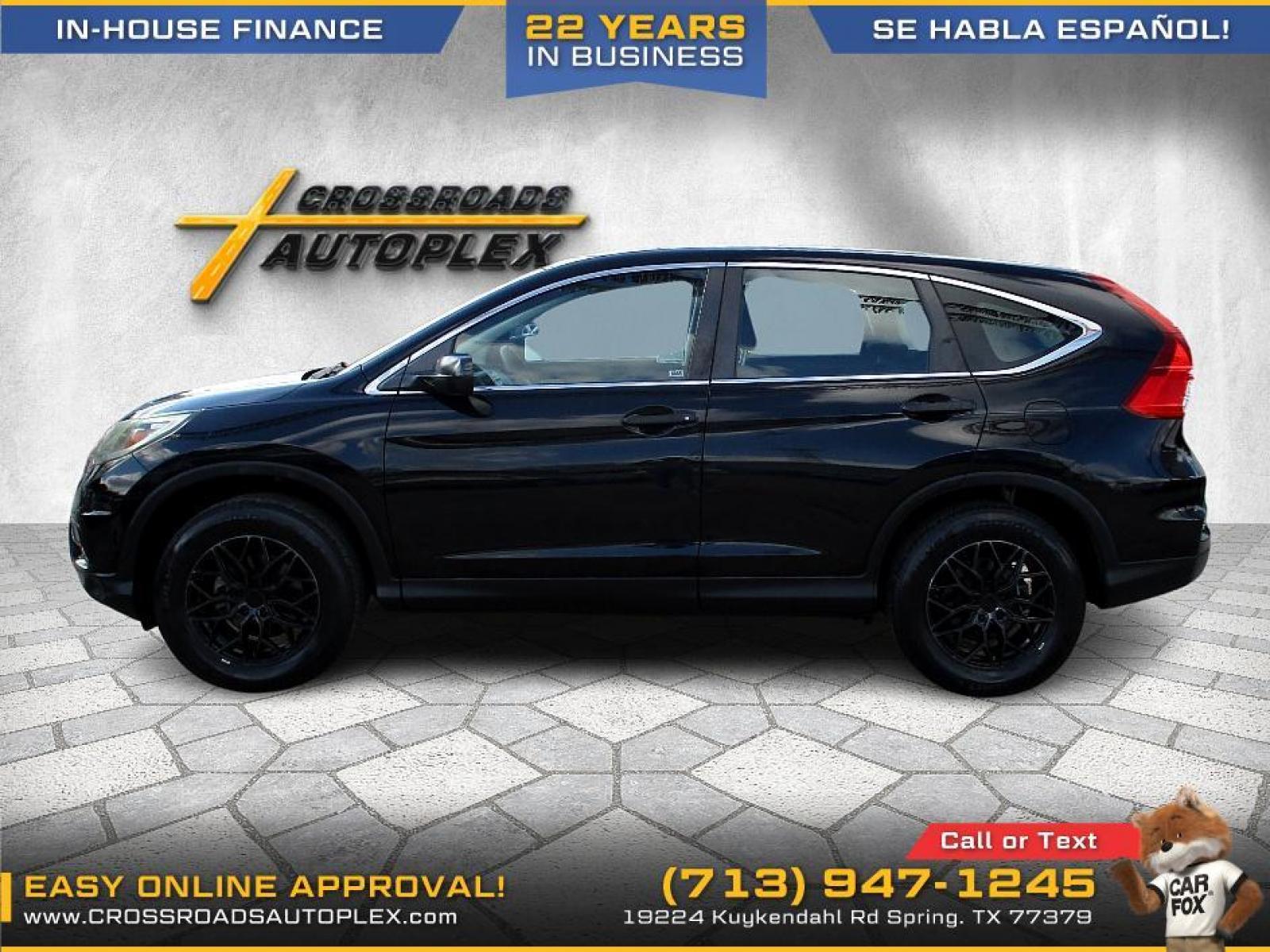2016 BLACK HONDA CR-V LX 2WD (3CZRM3H35GG) with an 2.4L L4 DOHC 16V engine, CVT transmission, located at 19224 Kuykendahl Rd, Spring, TX, 77379, (713) 947-1245, 30.049259, -95.491402 - This Honda Crv has all the features you could ask for! Feels big behind the wheel. A huge pro for this unit is the roomy interior with five-passenger seating, versatile storage and cargo-hauling abilities, many standard features, comfortable ride, smooth power delivery. Edmunds Say: One of the best - Photo #5