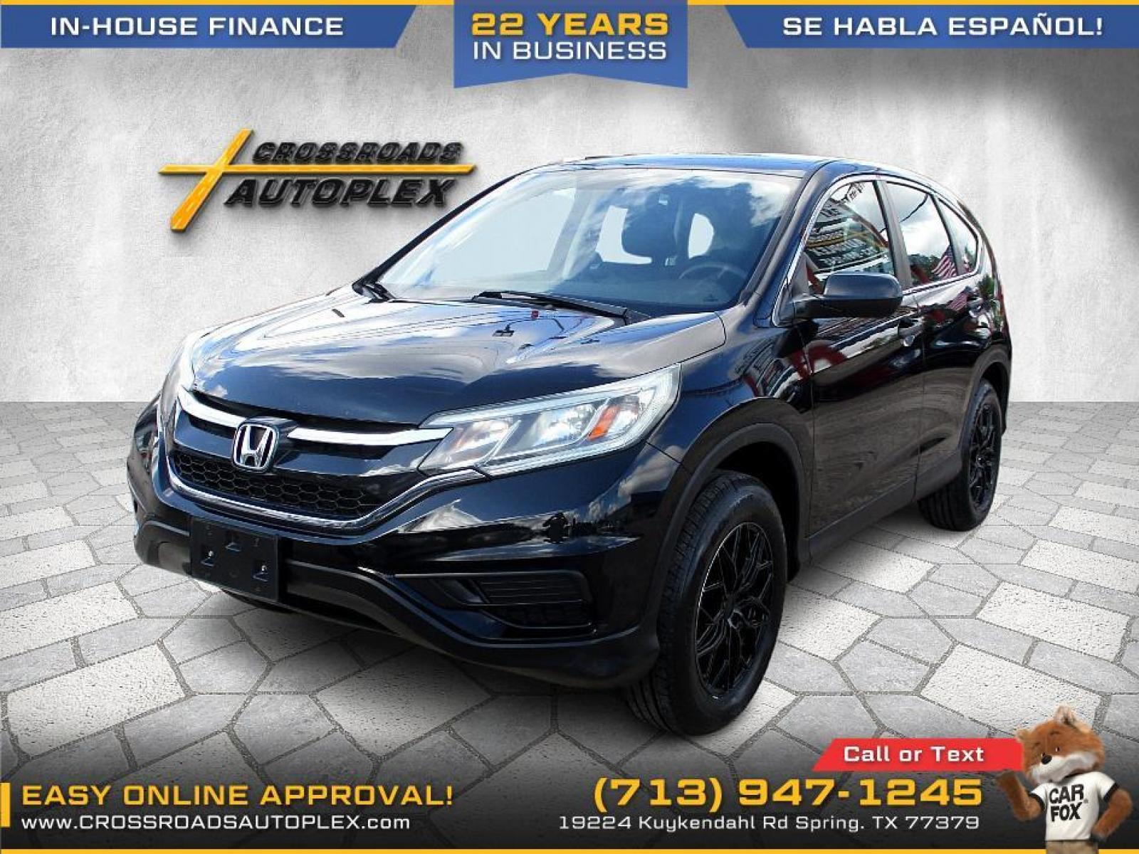 2016 BLACK HONDA CR-V LX 2WD (3CZRM3H35GG) with an 2.4L L4 DOHC 16V engine, CVT transmission, located at 19224 Kuykendahl Rd, Spring, TX, 77379, (713) 947-1245, 30.049259, -95.491402 - This Honda Crv has all the features you could ask for! Feels big behind the wheel. A huge pro for this unit is the roomy interior with five-passenger seating, versatile storage and cargo-hauling abilities, many standard features, comfortable ride, smooth power delivery. Edmunds Say: One of the best - Photo #6