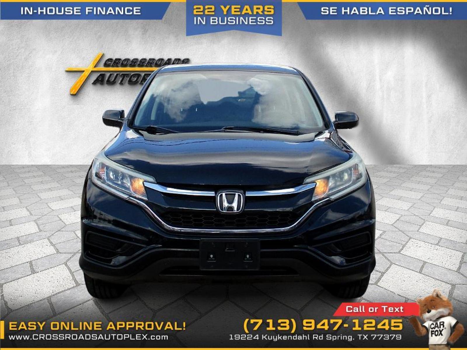 2016 BLACK HONDA CR-V LX 2WD (3CZRM3H35GG) with an 2.4L L4 DOHC 16V engine, CVT transmission, located at 19224 Kuykendahl Rd, Spring, TX, 77379, (713) 947-1245, 30.049259, -95.491402 - This Honda Crv has all the features you could ask for! Feels big behind the wheel. A huge pro for this unit is the roomy interior with five-passenger seating, versatile storage and cargo-hauling abilities, many standard features, comfortable ride, smooth power delivery. Edmunds Say: One of the best - Photo #7
