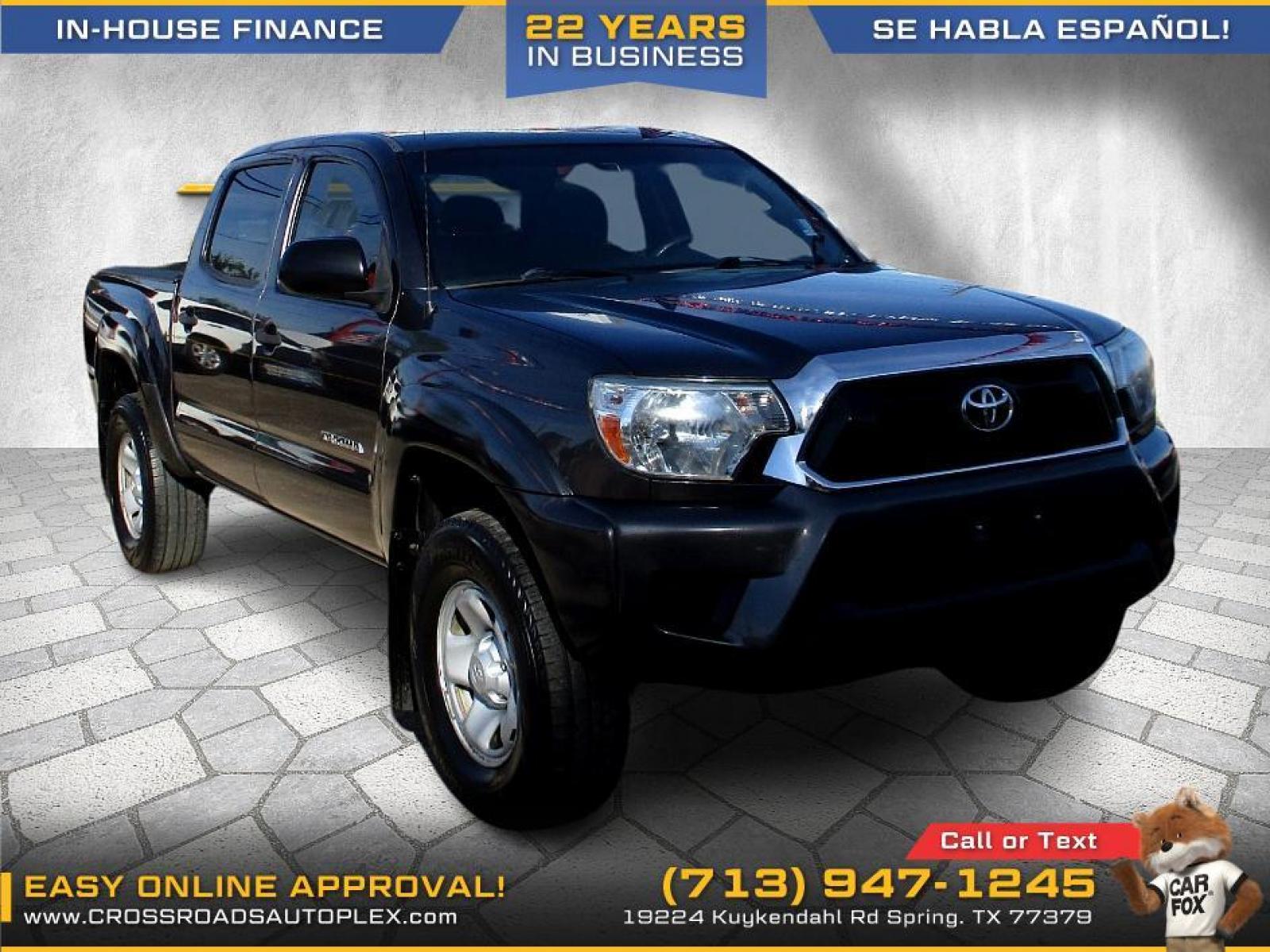 2013 GRAY TOYOTA TACOMA PreRunner Double Cab Auto 2WD (5TFJX4GN6DX) with an 2.7L L4 DOHC 16V engine, 5-SPEED AUTOMATIC transmission, located at 19224 Kuykendahl Rd, Spring, TX, 77379, (713) 947-1245, 30.049259, -95.491402 - Photo #0