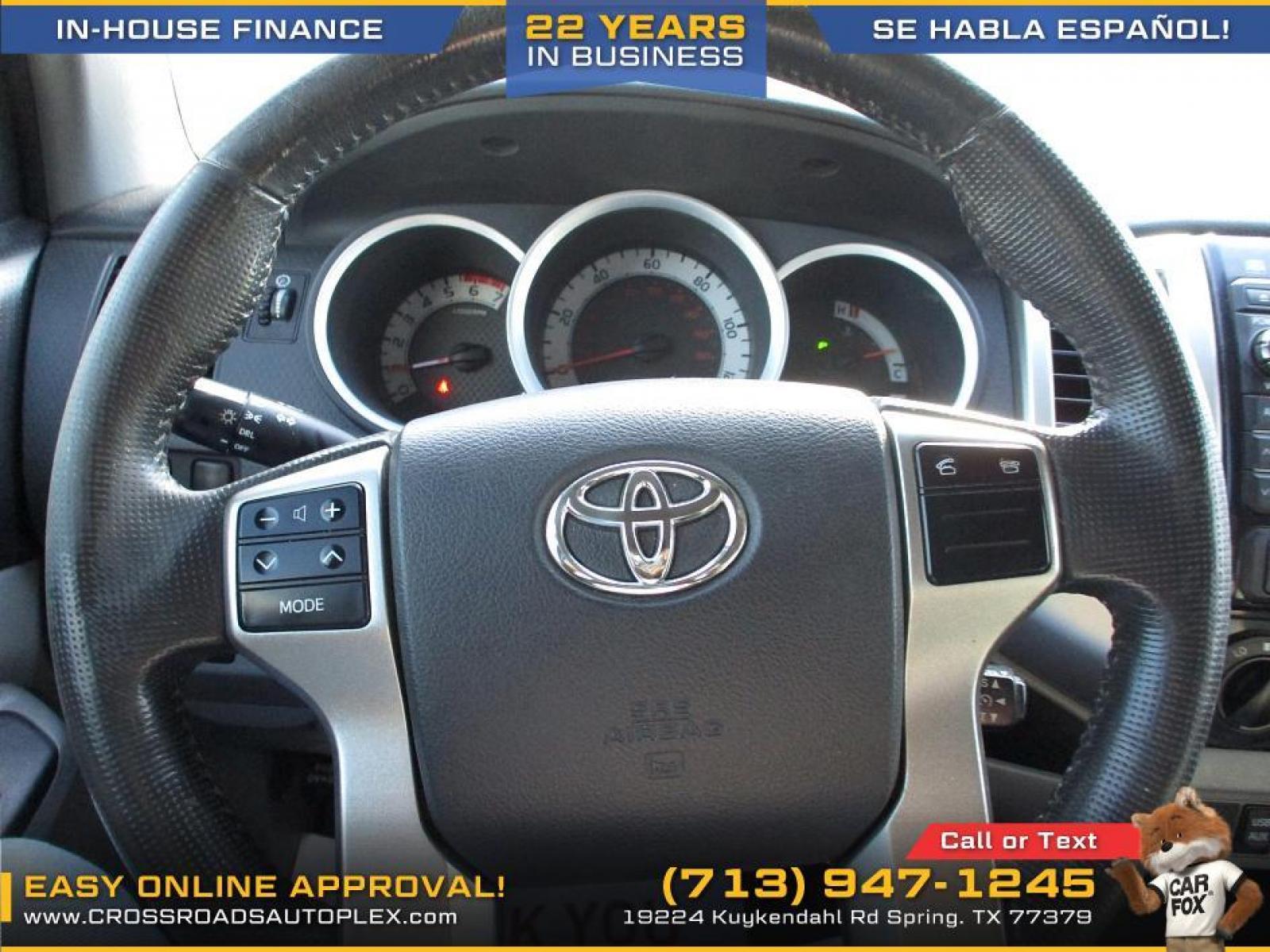 2013 GRAY TOYOTA TACOMA PreRunner Double Cab Auto 2WD (5TFJX4GN6DX) with an 2.7L L4 DOHC 16V engine, 5-SPEED AUTOMATIC transmission, located at 19224 Kuykendahl Rd, Spring, TX, 77379, (713) 947-1245, 30.049259, -95.491402 - Photo #13