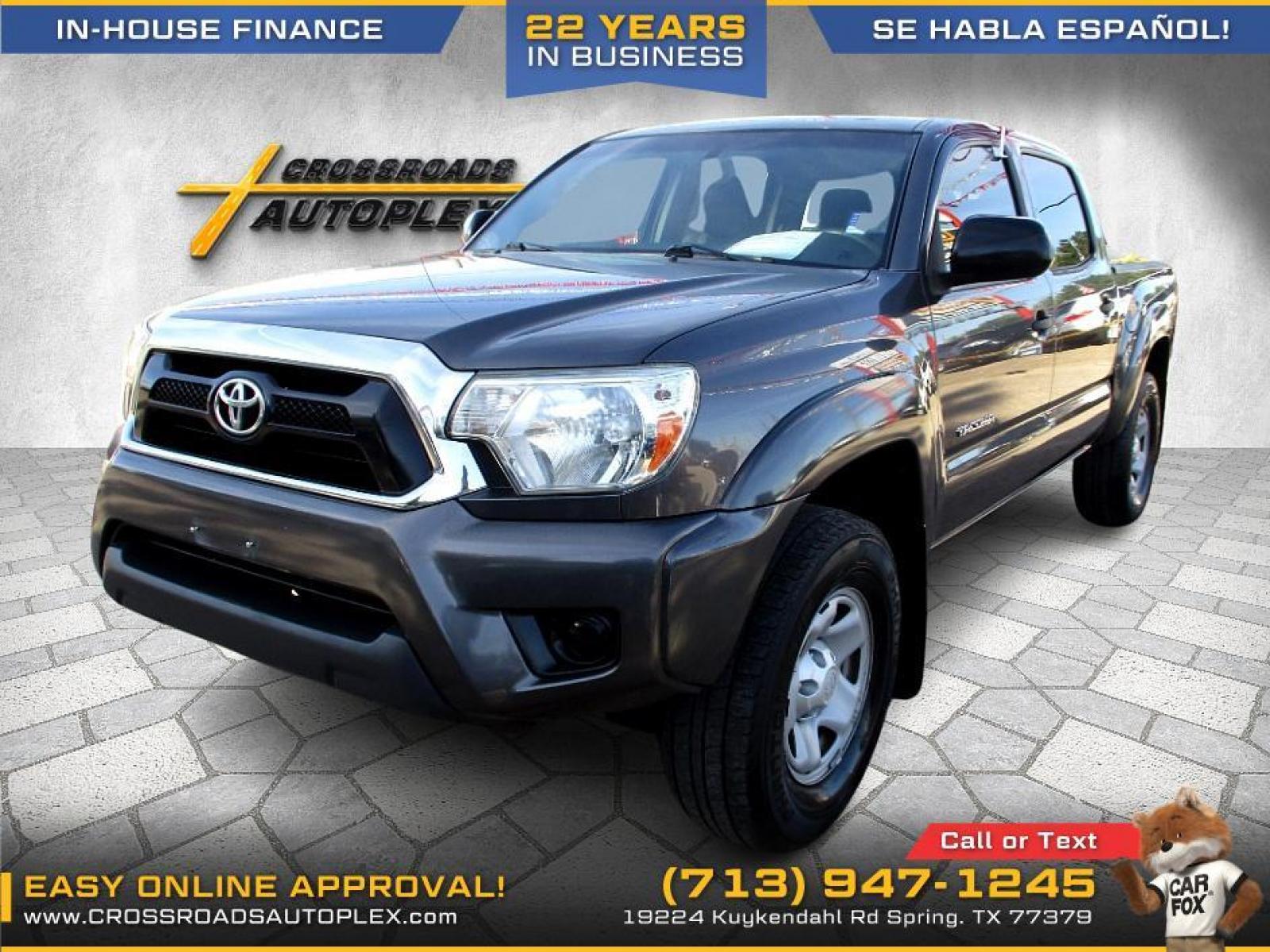 2013 GRAY TOYOTA TACOMA PreRunner Double Cab Auto 2WD (5TFJX4GN6DX) with an 2.7L L4 DOHC 16V engine, 5-SPEED AUTOMATIC transmission, located at 19224 Kuykendahl Rd, Spring, TX, 77379, (713) 947-1245, 30.049259, -95.491402 - Photo #6