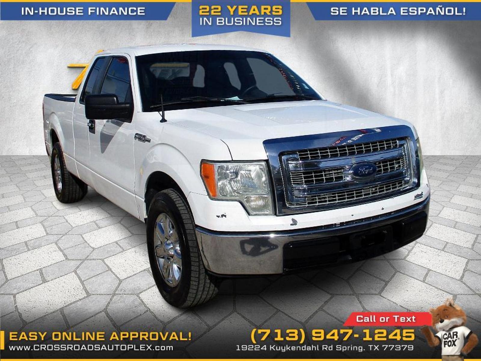 2010 WHITE /GRAY FORD F-150 Lariat SuperCab 6.5-ft. Bed 2WD (1FTEX1CW7AF) with an 4.6L V8 SOHC 16V engine, 4-SPEED AUTOMATIC OR 6-SPEED AUTOMATIC transmission, located at 19224 Kuykendahl Rd, Spring, TX, 77379, (713) 947-1245, 30.049259, -95.491402 - Photo #0