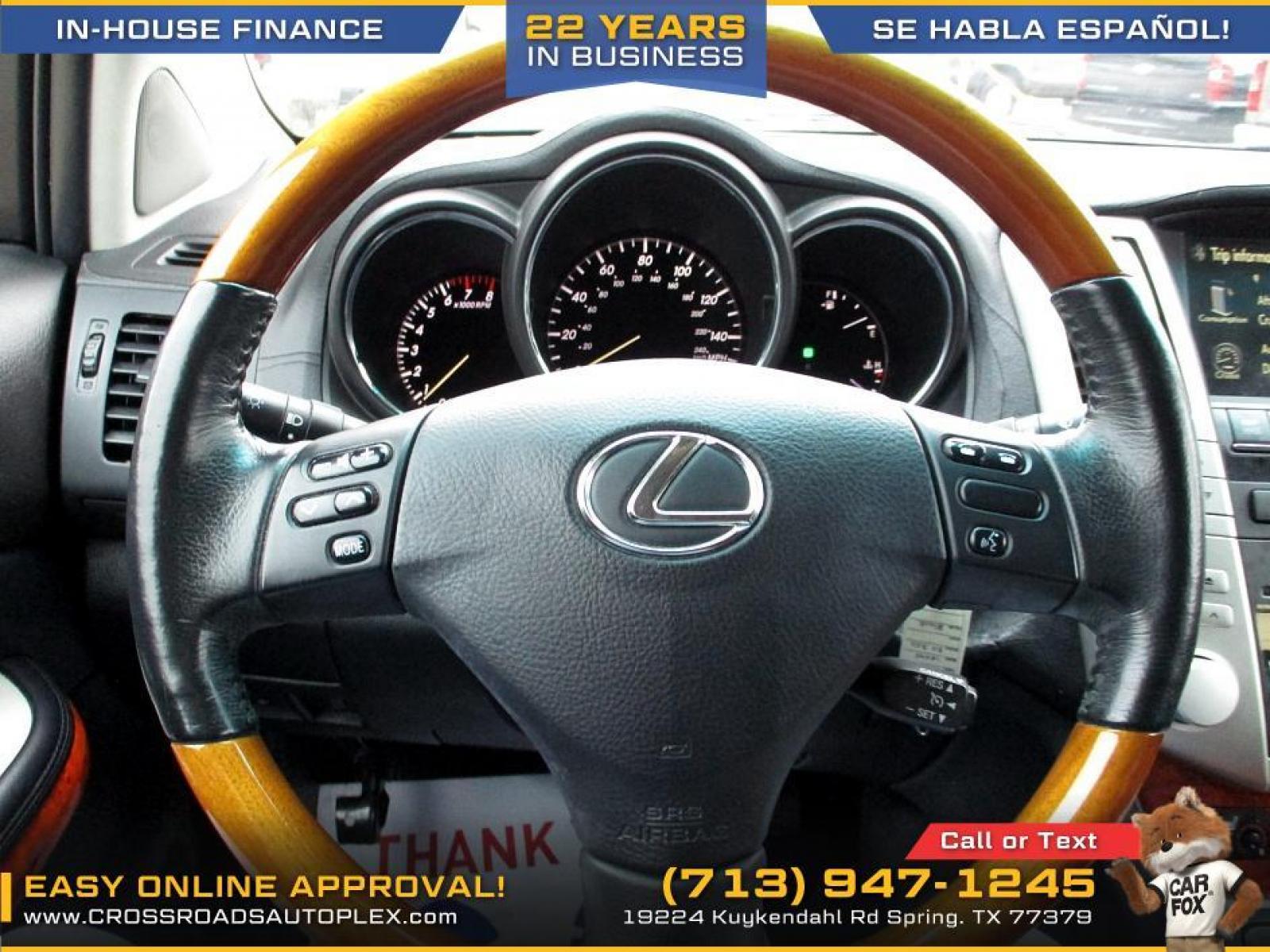 2007 BLACK LEXUS RX 350 AWD (2T2HK31U47C) with an 3.5L V6 DOHC 24V engine, 5-SPEED AUTOMATIC transmission, located at 19224 Kuykendahl Rd, Spring, TX, 77379, (713) 947-1245, 30.049259, -95.491402 - Photo #13