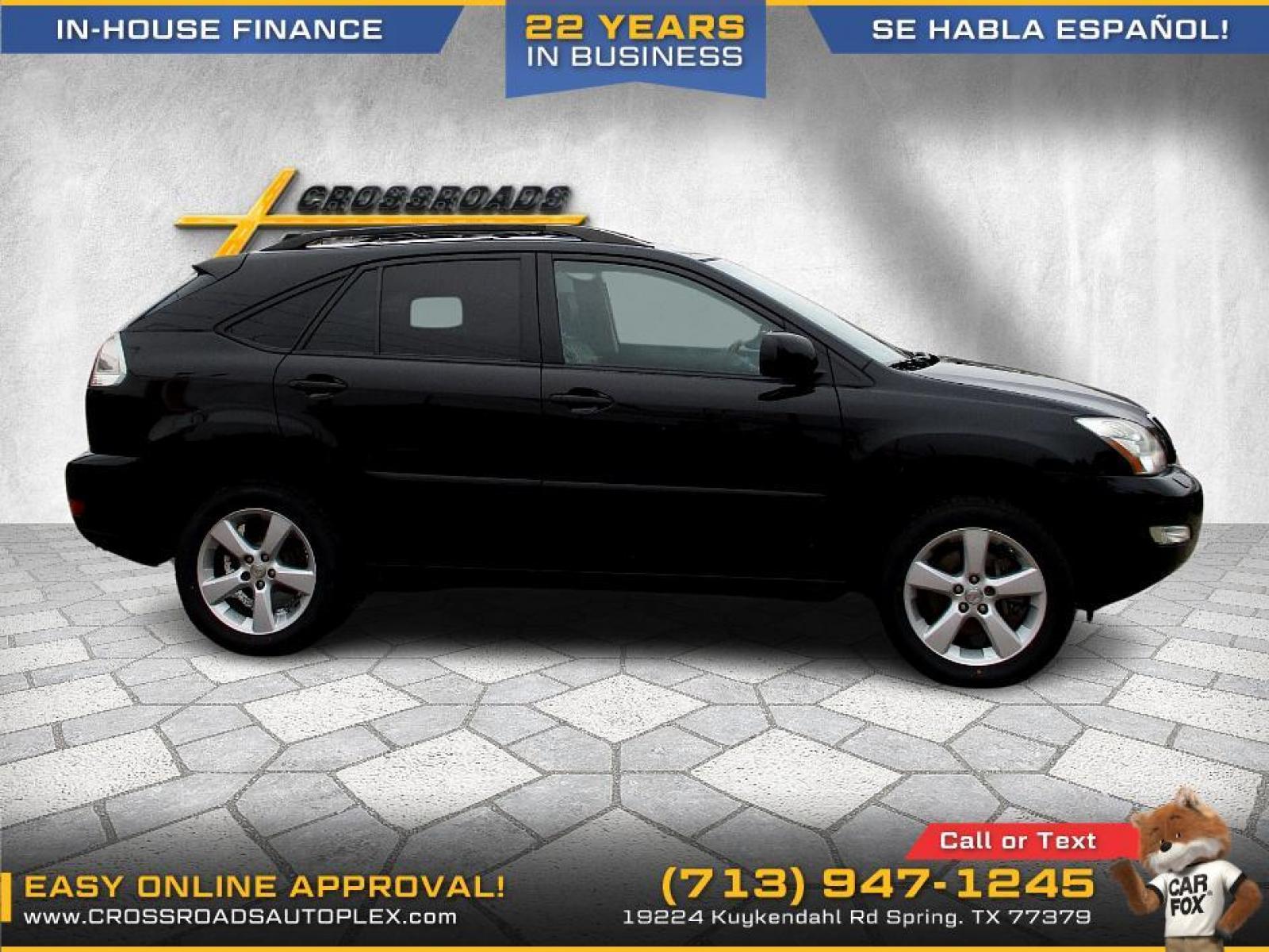 2007 BLACK LEXUS RX 350 AWD (2T2HK31U47C) with an 3.5L V6 DOHC 24V engine, 5-SPEED AUTOMATIC transmission, located at 19224 Kuykendahl Rd, Spring, TX, 77379, (713) 947-1245, 30.049259, -95.491402 - Photo #1