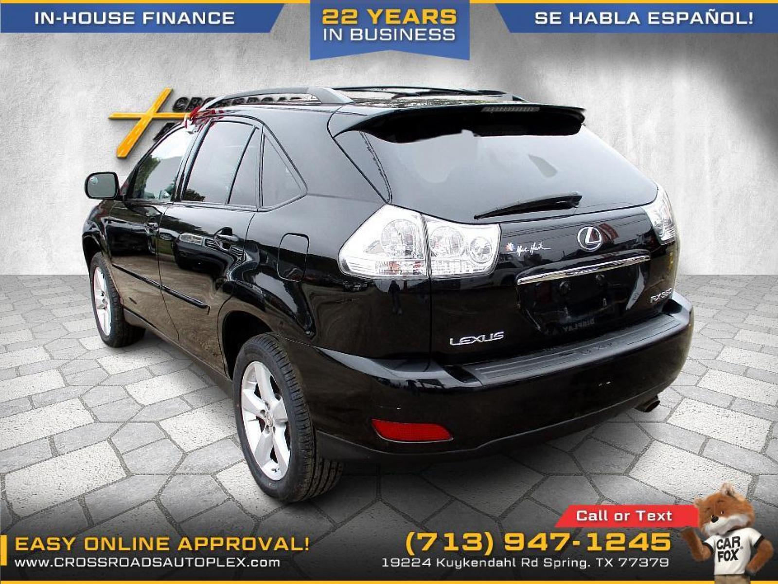 2007 BLACK LEXUS RX 350 AWD (2T2HK31U47C) with an 3.5L V6 DOHC 24V engine, 5-SPEED AUTOMATIC transmission, located at 19224 Kuykendahl Rd, Spring, TX, 77379, (713) 947-1245, 30.049259, -95.491402 - Photo #4