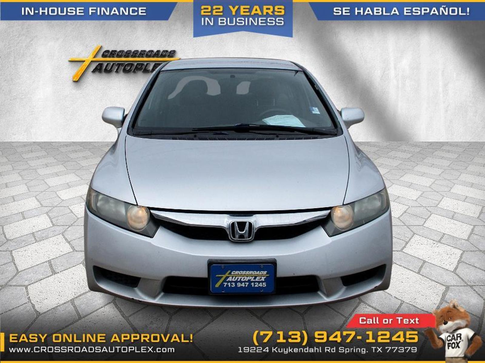 2011 SILVER HONDA CIVIC LX Sedan 5-Speed AT (19XFA1F55BE) with an 1.8L L4 SOHC 16V engine, 5-SPEED AUTOMATIC transmission, located at 19224 Kuykendahl Rd, Spring, TX, 77379, (713) 947-1245, 30.049259, -95.491402 - Photo #7