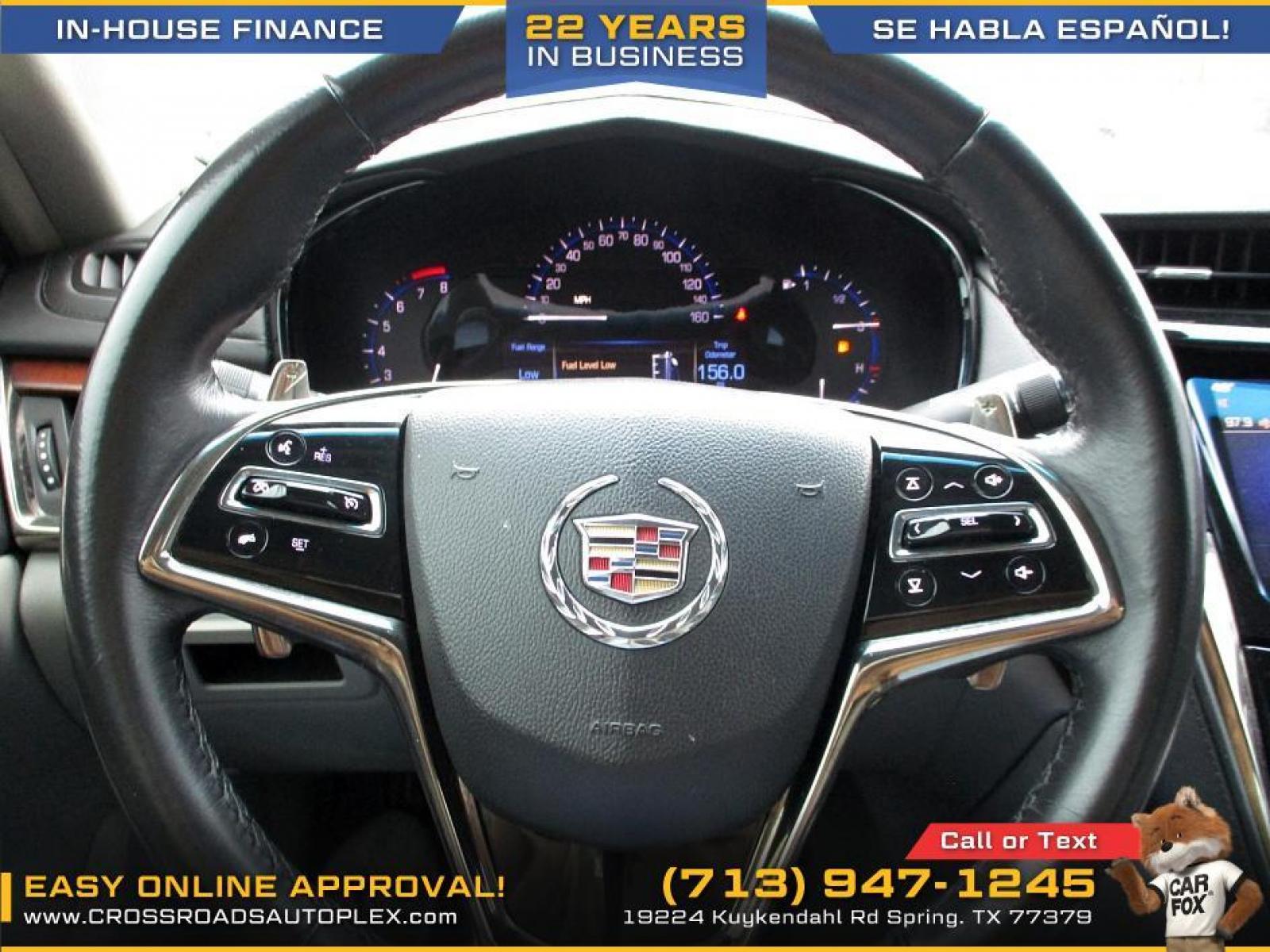 2014 BLACK CADILLAC CTS 2.0L Turbo RWD (1G6AP5SX5E0) with an 2.0L L4 DOHC 24V TURBO engine, 6-SPEED AUTOMATIC transmission, located at 19224 Kuykendahl Rd, Spring, TX, 77379, (713) 947-1245, 30.049259, -95.491402 - Photo #13