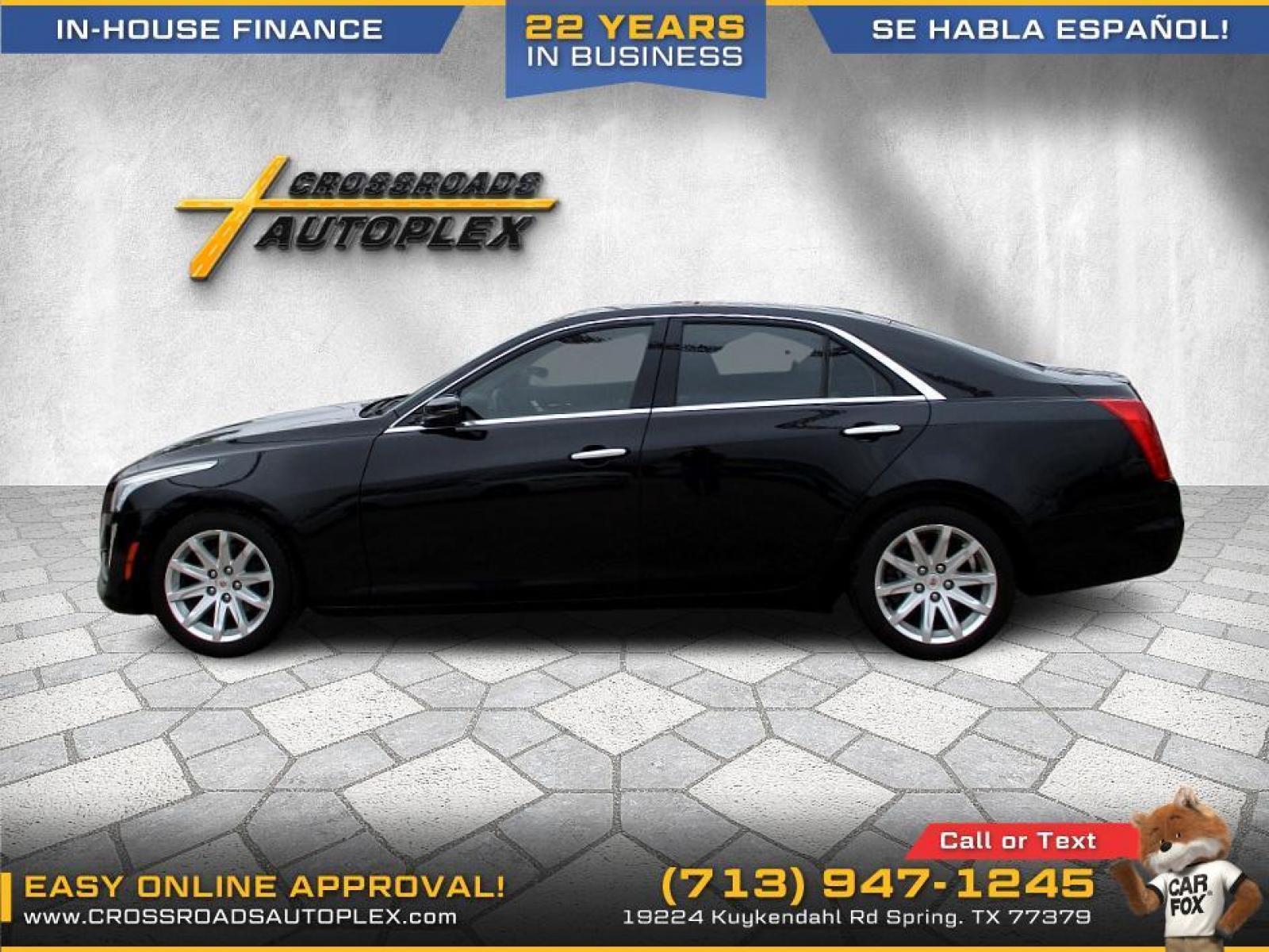 2014 BLACK CADILLAC CTS 2.0L Turbo RWD (1G6AP5SX5E0) with an 2.0L L4 DOHC 24V TURBO engine, 6-SPEED AUTOMATIC transmission, located at 19224 Kuykendahl Rd, Spring, TX, 77379, (713) 947-1245, 30.049259, -95.491402 - Photo #4
