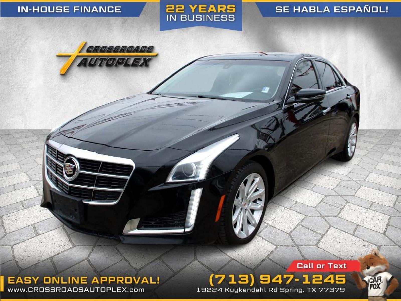2014 BLACK CADILLAC CTS 2.0L Turbo RWD (1G6AP5SX5E0) with an 2.0L L4 DOHC 24V TURBO engine, 6-SPEED AUTOMATIC transmission, located at 19224 Kuykendahl Rd, Spring, TX, 77379, (713) 947-1245, 30.049259, -95.491402 - Photo #5