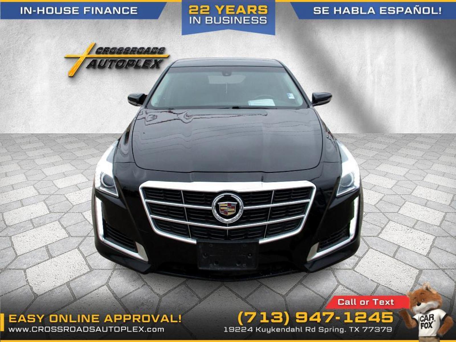 2014 BLACK CADILLAC CTS 2.0L Turbo RWD (1G6AP5SX5E0) with an 2.0L L4 DOHC 24V TURBO engine, 6-SPEED AUTOMATIC transmission, located at 19224 Kuykendahl Rd, Spring, TX, 77379, (713) 947-1245, 30.049259, -95.491402 - Photo #6