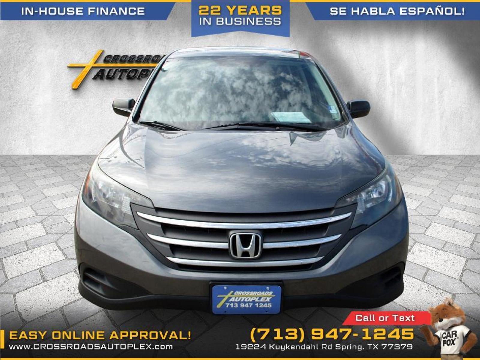 2014 GRAY /GRAY HONDA CR-V LX 2WD 5-Speed AT (3CZRM3H36EG) with an 2.4L L4 DOHC 16V engine, 5-SPEED AUTOMATIC transmission, located at 19224 Kuykendahl Rd, Spring, TX, 77379, (713) 947-1245, 30.049259, -95.491402 - This Honda Crv has all the features you could ask for! Feels big behind the wheel. A huge pro for this unit is the roomy interior with five-passenger seating, versatile storage and cargo-hauling abilities, many standard features, comfortable ride, smooth power delivery. Edmunds Say: One of the best - Photo #6