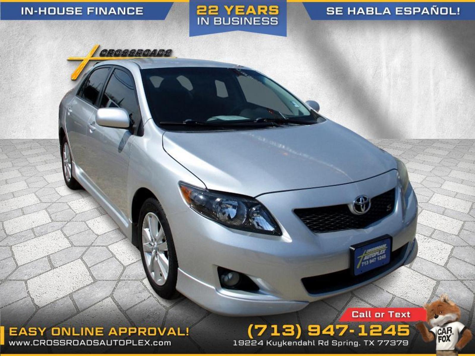 2010 SILVER /SILVER TOYOTA COROLLA Base 5-Speed MT (1NXBU4EEXAZ) with an 1.8L L4 DOHC 16V engine, 5-SPEED MANUAL transmission, located at 19224 Kuykendahl Rd, Spring, TX, 77379, (713) 947-1245, 30.049259, -95.491402 - This Honda Accord is a great example of leading-edge combination of killer looks, next-big-thing technology and huge driving fun. Civic embodies our safety for everyone philosophy. Bottom line is it is clean with a lot of options, it's safe with our 24-point multi-inspection by our ASE Certified tec - Photo #0