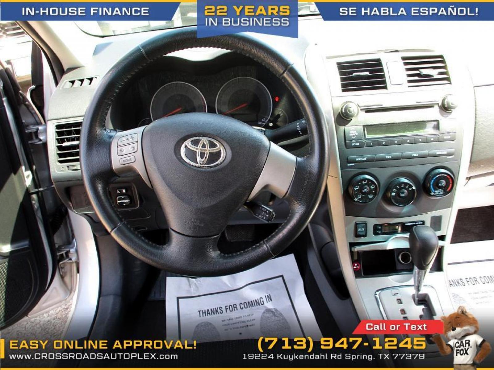 2010 SILVER /SILVER TOYOTA COROLLA Base 5-Speed MT (1NXBU4EEXAZ) with an 1.8L L4 DOHC 16V engine, 5-SPEED MANUAL transmission, located at 19224 Kuykendahl Rd, Spring, TX, 77379, (713) 947-1245, 30.049259, -95.491402 - This Honda Accord is a great example of leading-edge combination of killer looks, next-big-thing technology and huge driving fun. Civic embodies our safety for everyone philosophy. Bottom line is it is clean with a lot of options, it's safe with our 24-point multi-inspection by our ASE Certified tec - Photo #7