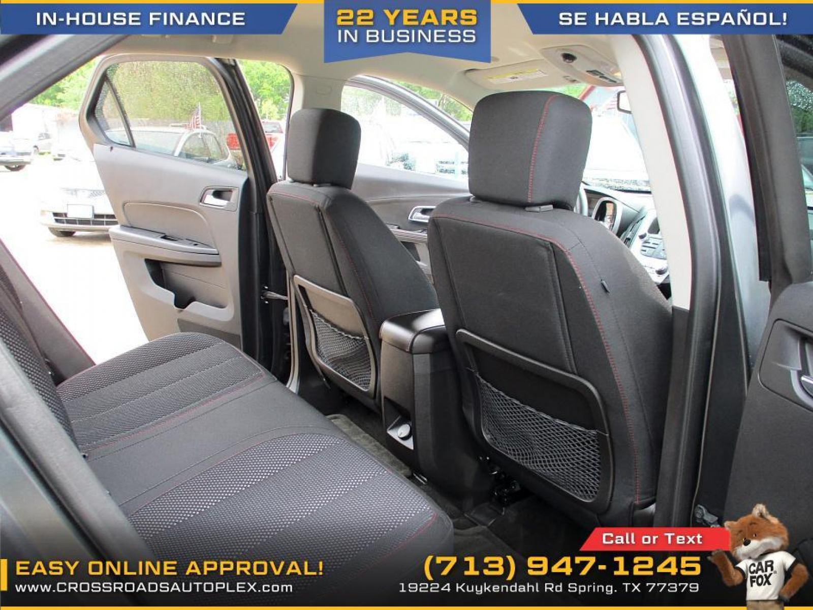 2013 GRAY /BLACK CHEVROLET EQUINOX 2LT 2WD (2GNALPEKXD6) with an 2.4L L4 DOHC 16V engine, 6-SPEED AUTOMATIC transmission, located at 19224 Kuykendahl Rd, Spring, TX, 77379, (713) 947-1245, 30.049259, -95.491402 - If you need a crossover that fits your lifestyle, this Equinox is the way to go. In this pristine 2013 you'll travel efficiently, with an EPA-estimated 32 MPG highway. For added peace of mind, this Equinox was named 2012 Top Safety Pick by the Insurance Institute for Highway Safety. This unit has to - Photo #10