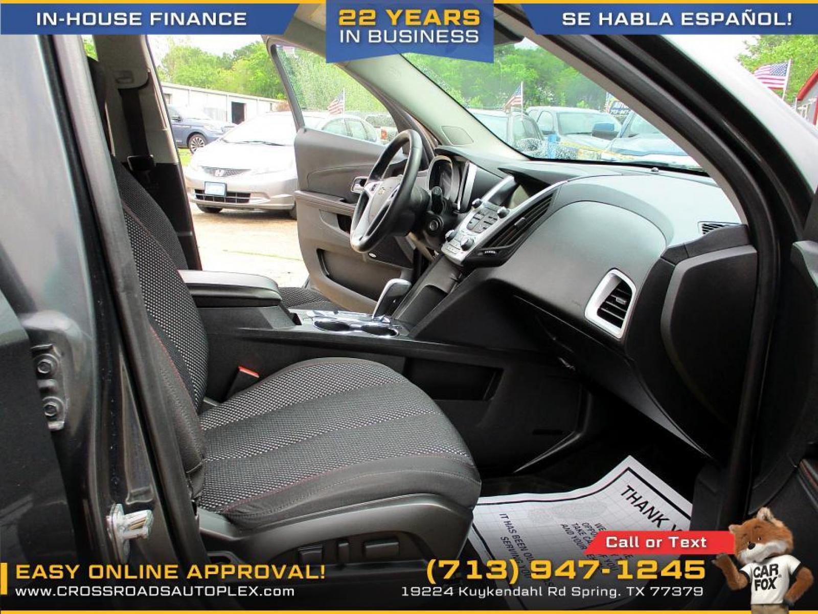 2013 GRAY /BLACK CHEVROLET EQUINOX 2LT 2WD (2GNALPEKXD6) with an 2.4L L4 DOHC 16V engine, 6-SPEED AUTOMATIC transmission, located at 19224 Kuykendahl Rd, Spring, TX, 77379, (713) 947-1245, 30.049259, -95.491402 - If you need a crossover that fits your lifestyle, this Equinox is the way to go. In this pristine 2013 you'll travel efficiently, with an EPA-estimated 32 MPG highway. For added peace of mind, this Equinox was named 2012 Top Safety Pick by the Insurance Institute for Highway Safety. This unit has to - Photo #11