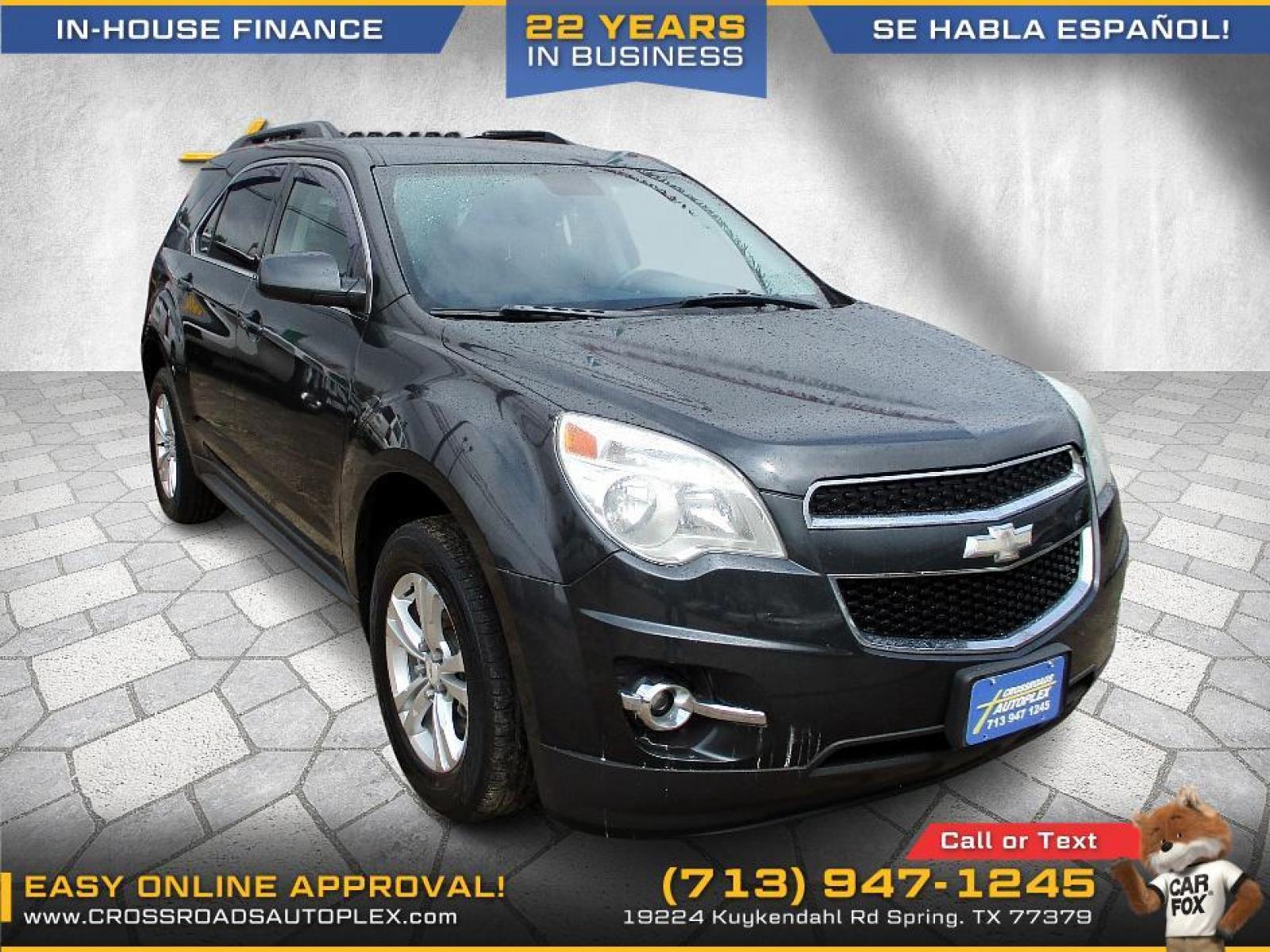 2013 GRAY /BLACK CHEVROLET EQUINOX 2LT 2WD (2GNALPEKXD6) with an 2.4L L4 DOHC 16V engine, 6-SPEED AUTOMATIC transmission, located at 19224 Kuykendahl Rd, Spring, TX, 77379, (713) 947-1245, 30.049259, -95.491402 - If you need a crossover that fits your lifestyle, this Equinox is the way to go. In this pristine 2013 you'll travel efficiently, with an EPA-estimated 32 MPG highway. For added peace of mind, this Equinox was named 2012 Top Safety Pick by the Insurance Institute for Highway Safety. This unit has to - Photo #1