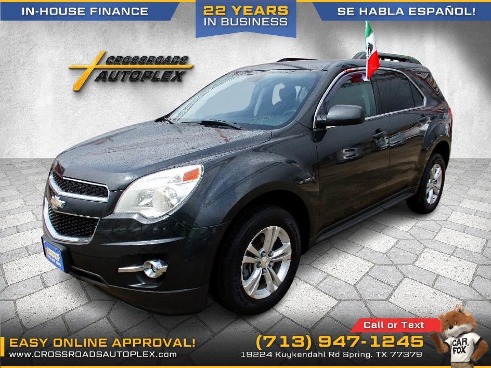 2013 GRAY /BLACK CHEVROLET EQUINOX 2LT 2WD (2GNALPEKXD6) with an 2.4L L4 DOHC 16V engine, 6-SPEED AUTOMATIC transmission, located at 19224 Kuykendahl Rd, Spring, TX, 77379, (713) 947-1245, 30.049259, -95.491402 - If you need a crossover that fits your lifestyle, this Equinox is the way to go. In this pristine 2013 you'll travel efficiently, with an EPA-estimated 32 MPG highway. For added peace of mind, this Equinox was named 2012 Top Safety Pick by the Insurance Institute for Highway Safety. This unit has to - Photo #2
