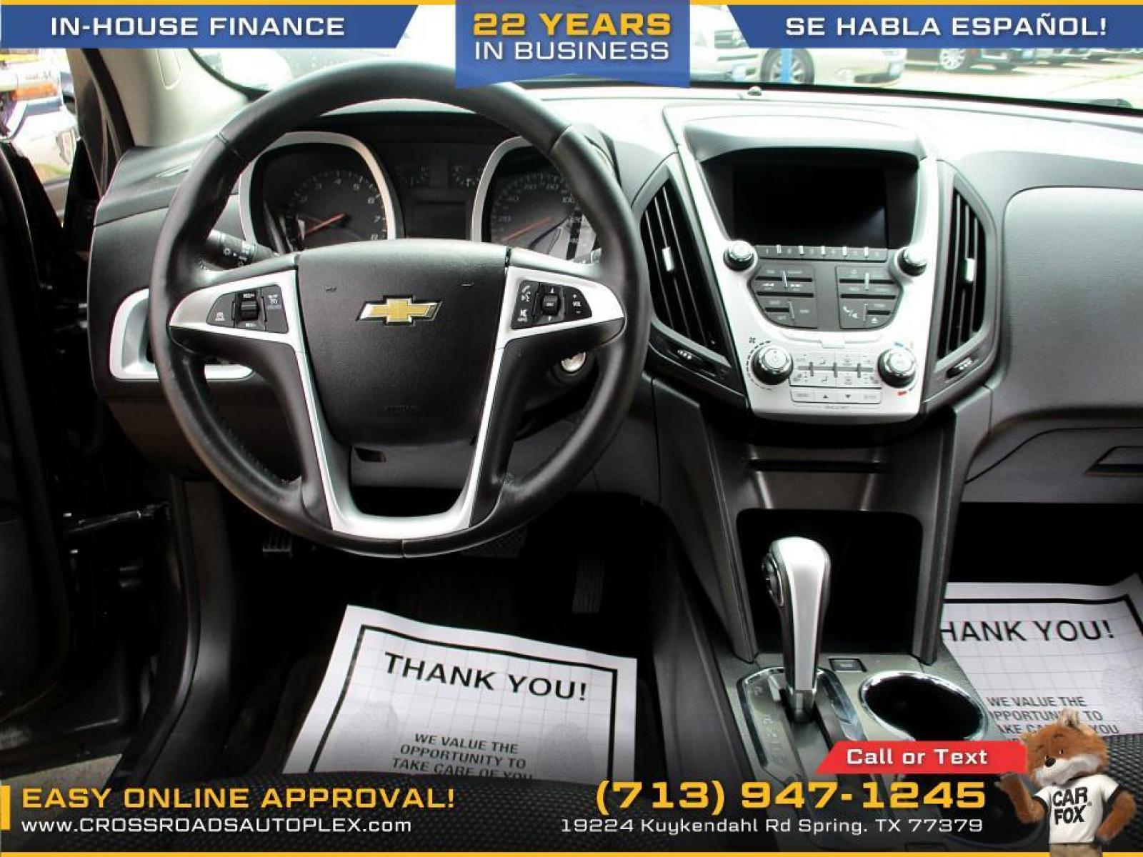 2013 GRAY /BLACK CHEVROLET EQUINOX 2LT 2WD (2GNALPEKXD6) with an 2.4L L4 DOHC 16V engine, 6-SPEED AUTOMATIC transmission, located at 19224 Kuykendahl Rd, Spring, TX, 77379, (713) 947-1245, 30.049259, -95.491402 - If you need a crossover that fits your lifestyle, this Equinox is the way to go. In this pristine 2013 you'll travel efficiently, with an EPA-estimated 32 MPG highway. For added peace of mind, this Equinox was named 2012 Top Safety Pick by the Insurance Institute for Highway Safety. This unit has to - Photo #8