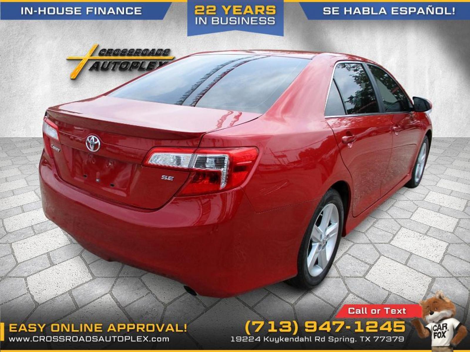 2013 RED /GRAY TOYOTA CAMRY SE (4T1BF1FK5DU) with an 2.5L L4 DOHC 16V engine, 6-SPEED AUTOMATIC transmission, located at 19224 Kuykendahl Rd, Spring, TX, 77379, (713) 947-1245, 30.049259, -95.491402 - 2007 TOYOTA CAMRY THAT JUST HIT THE LOT!! DONT WANT TO MISS THIS ONE, XTRA CLEAN 4-DOOR FULL SIZE SEDAN JUST ADDED TO OUR INVENTORY, SMOOTH DRIVE INTERIOR OF VEHICLE IS XTRA CLEAN WITH LEATHER SEATS & NO STAINS OR CUTS. EXTERIOR IS EQUALLY AS NICE WITH NO DOOR DINGS !THIS VEHICLE QUALIFIES FOR OUR I - Photo #3