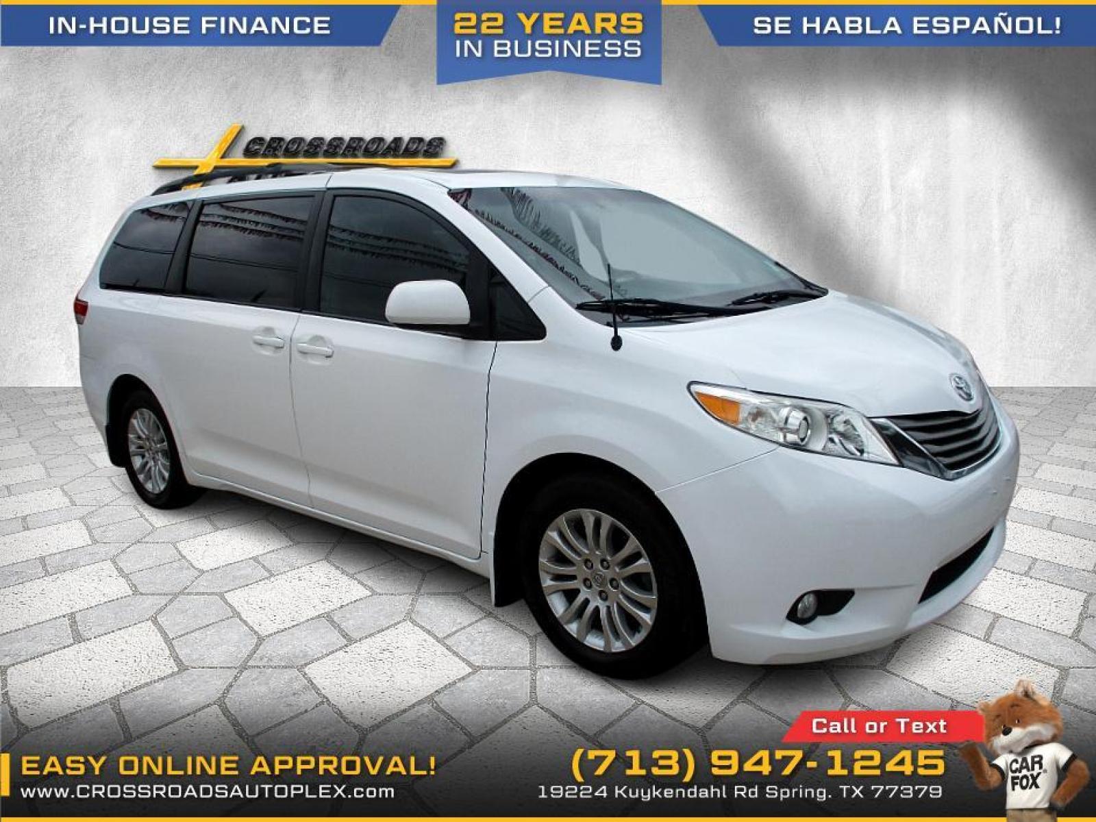 2013 WHITE /GRAY TOYOTA SIENNA XLE FWD 8-Passenger V6 (5TDYK3DCXDS) with an 3.5L V6 EFI DOHC 24V engine, 5-SPEED AUTOMATIC transmission, located at 19224 Kuykendahl Rd, Spring, TX, 77379, (713) 947-1245, 30.049259, -95.491402 - NEW ARRIVAL ********* 2013 TOYOTA SIENNA VAN*************WONT BE HERE LONG 2013 TOYOTA SIENNA VAN, THIS JUST HIT THE LOT AND WONT BE HERE LONG!! IF YOUR IN THE MARKET FOR A RELIABLE GAS EFFICIENT VAN THIS IS ONE DONT LOOK ANY FURTHER. THIS VEHICLE COMES EQUIPPED WITH FRONT AND PASSANGER AIRBAGS. - Photo #4