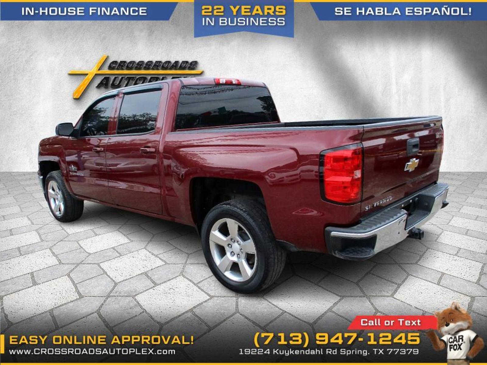 2014 MAROON /TAN CHEVROLET SILVERADO 1500 1LT Crew Cab 2WD (3GCPCREC1EG) with an 5.3L V8 OHV 16V engine, 6-SPEED AUTOMATIC transmission, located at 19224 Kuykendahl Rd, Spring, TX, 77379, (713) 947-1245, 30.049259, -95.491402 - NEW ARRIVAL CHEVROLET SILVERADO CREW CAB PICKUP!! THIS IS A MUST SEE, 4DR CREW CAB, CLOTH INTERIOR WITH NO STAINS AND CUTS, GREAT MILEAGE, ENGINE AND TRANSMISSION RUNS SMOOTH AND FUNCTIONS PROPERLY, ICE COLD A/C, PASSED OUR MULTI-POINT INSPECTION AND READY FOR DELIVERY! ALMOST NEW TIRES AND EXTERIOR - Photo #1
