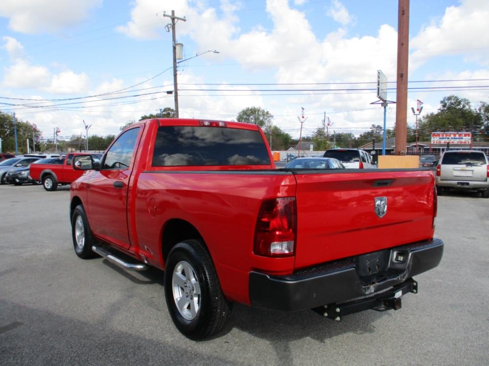 2009 RED DODGE RAM 1500 ST LWB 2WD (1D3HB16K79J) with an 3.7L V6 SOHC 12V engine, 5-SPEED AUTOMATIC transmission, located at 310 Spencer Hwy, South Houston, TX, 77587, (713) 947-1245, 29.664383, -95.228897 - Photo #4