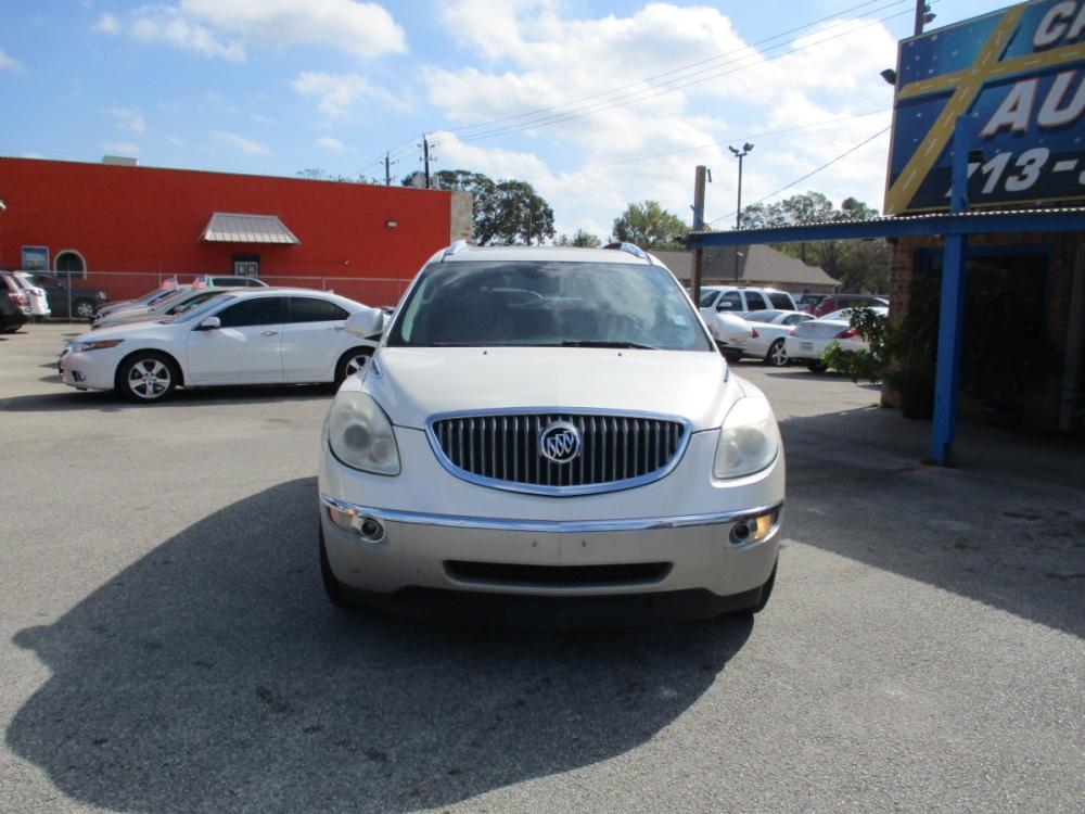 2010 WHITE BUICK ENCLAVE CXL 2XL FWD (5GALRCED0AJ) with an 3.6L V6 DOHC 24V engine, 6-SPEED AUTOMATIC OVERDRIVE transmission, located at 310 Spencer Hwy, South Houston, TX, 77587, (713) 947-1245, 29.664383, -95.228897 - The first thing you’ll feel in the mid-size Enclave is a sense of openness. A “low and away” instrument panel keeps controls easily within reach. Premium materials, cloth-appointed seating, warm wood tones and brushed chrome accents create a sophisticated interior. Take comfort in the fact tha - Photo #7