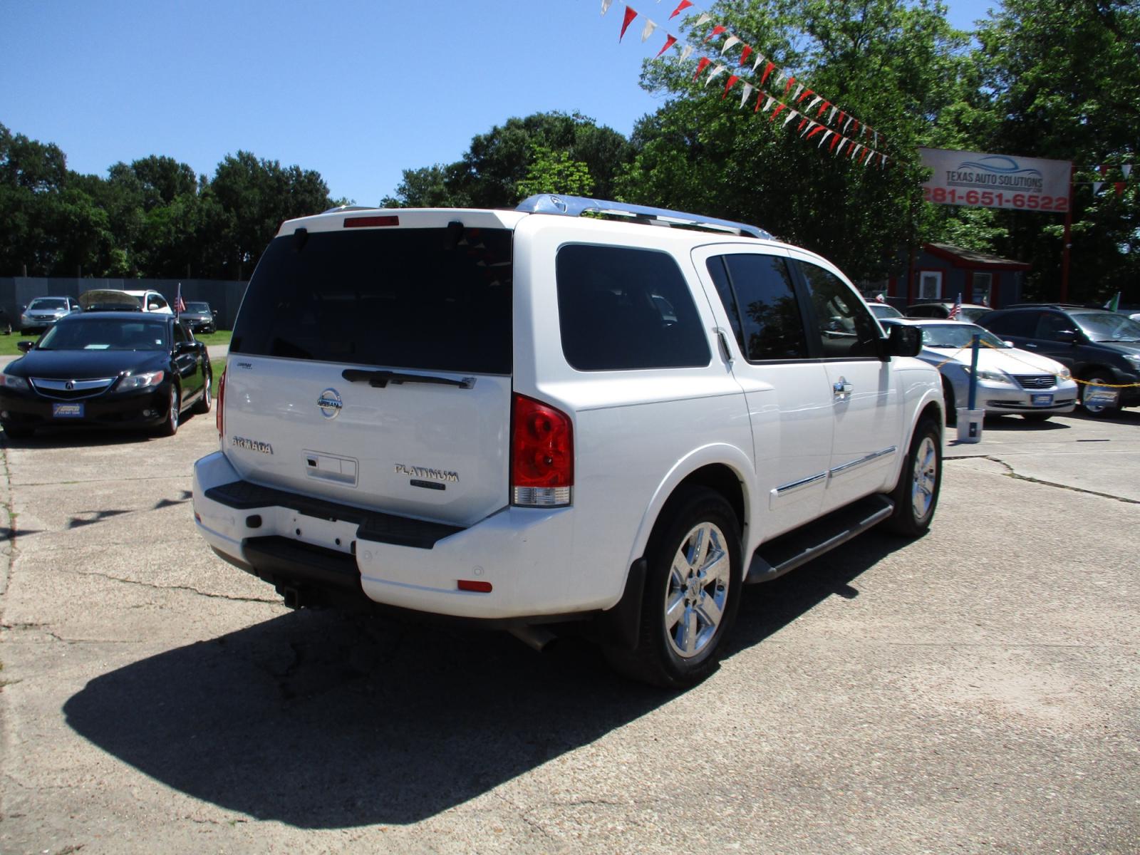 2010 WHITE NISSAN ARMADA SE 2WD (5N1BA0ND2AN) with an 5.6L V8 DOHC 32V FFV engine, 5-SPEED AUTOMATIC transmission, located at 19224 Kuykendahl Rd, Spring, TX, 77379, (713) 947-1245, 30.049259, -95.491402 - LOOK!! NEW ARRIVAL NISSAN ARMADA, THIS ARMADA HAS GONE THROUGH CROSSROADS AUTOPLEX MULTI-POINT INSPECTION AND READY FOR DELIVERY. THIS VEHICLE IS EQUIPPED WITH 3RD SEATING FOR THE WHOLE FAMILY. POWER WINDOWS AND LOCKS, TILT, GREAT SOUND SYSTEM, LEATHER INTERIOR. MOTOR AND TRANSMISSION RUNS GREAT AND - Photo #2