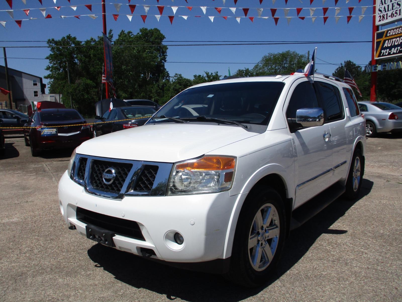 2010 WHITE NISSAN ARMADA SE 2WD (5N1BA0ND2AN) with an 5.6L V8 DOHC 32V FFV engine, 5-SPEED AUTOMATIC transmission, located at 19224 Kuykendahl Rd, Spring, TX, 77379, (713) 947-1245, 30.049259, -95.491402 - LOOK!! NEW ARRIVAL NISSAN ARMADA, THIS ARMADA HAS GONE THROUGH CROSSROADS AUTOPLEX MULTI-POINT INSPECTION AND READY FOR DELIVERY. THIS VEHICLE IS EQUIPPED WITH 3RD SEATING FOR THE WHOLE FAMILY. POWER WINDOWS AND LOCKS, TILT, GREAT SOUND SYSTEM, LEATHER INTERIOR. MOTOR AND TRANSMISSION RUNS GREAT AND - Photo #6