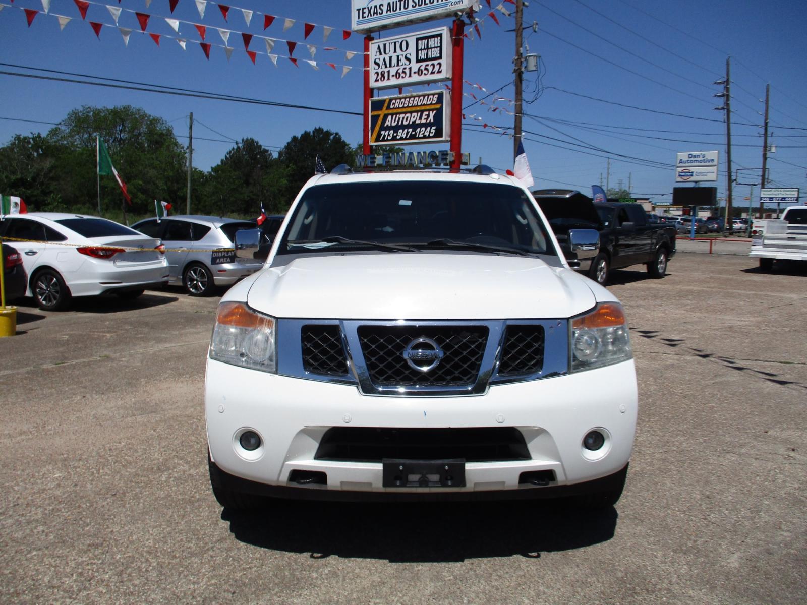 2010 WHITE NISSAN ARMADA SE 2WD (5N1BA0ND2AN) with an 5.6L V8 DOHC 32V FFV engine, 5-SPEED AUTOMATIC transmission, located at 19224 Kuykendahl Rd, Spring, TX, 77379, (713) 947-1245, 30.049259, -95.491402 - LOOK!! NEW ARRIVAL NISSAN ARMADA, THIS ARMADA HAS GONE THROUGH CROSSROADS AUTOPLEX MULTI-POINT INSPECTION AND READY FOR DELIVERY. THIS VEHICLE IS EQUIPPED WITH 3RD SEATING FOR THE WHOLE FAMILY. POWER WINDOWS AND LOCKS, TILT, GREAT SOUND SYSTEM, LEATHER INTERIOR. MOTOR AND TRANSMISSION RUNS GREAT AND - Photo #7
