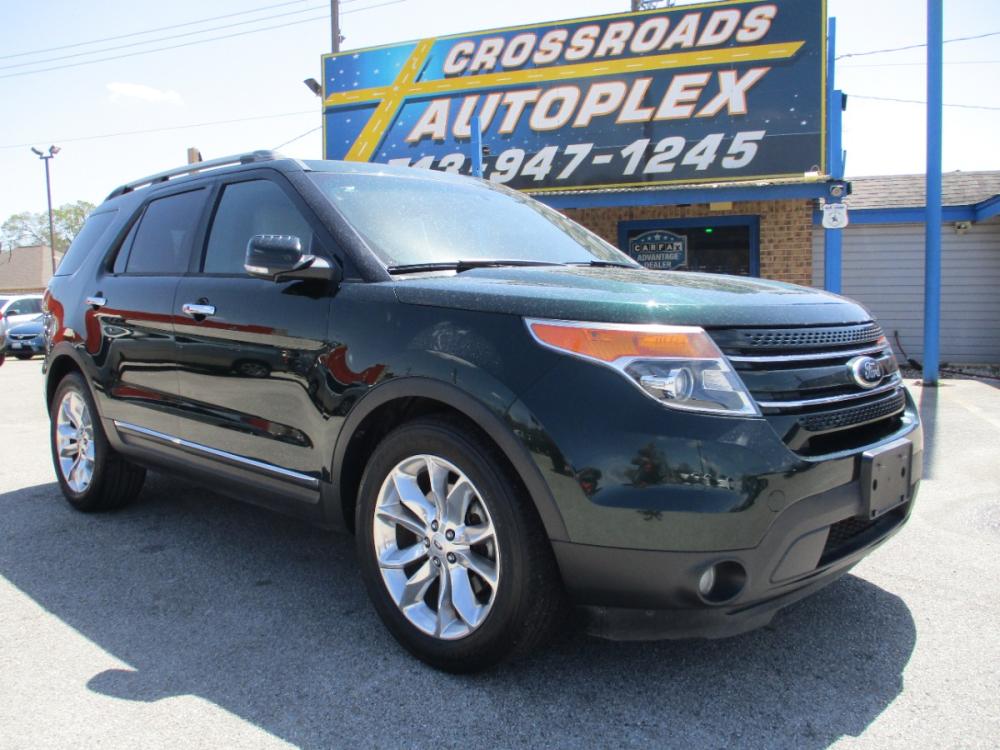 2013 GREEN FORD EXPLORER Limited FWD (1FM5K7F82DG) with an 3.5L V6 DOHC 24V engine, 6-SPEED AUTOMATIC transmission, located at 310 Spencer Hwy, South Houston, TX, 77587, (713) 947-1245, 29.664383, -95.228897 - LOOK WHAT JUST CAME IN INVENTORY, 2013 FORD EXPLORER LIMITED EDITION, THAT IS ONE OF KIND!! QUALIFIES FOR OUR IN-HOUSE FINANCING, ICE COLD A/C , POWER WINDOWS AND LOCKS, GREAT RUNNING ENGINE AND SMOOTH TRANSMISSION, THIS ESCAPE IS READY FOR DELIVERY , IT HAS GONE THROUGH A MULTI-POINT INSPECTIONS W - Photo #0