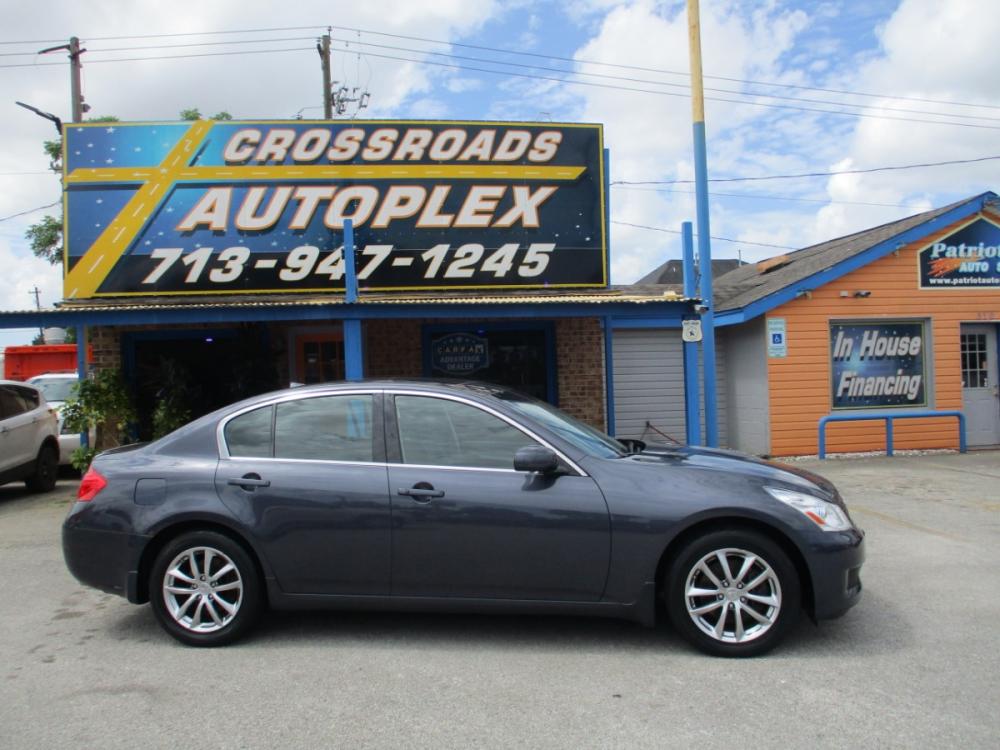 2008 BLACK INFINITI G35 x AWD (JNKBV61F58M) with an 3.5L V6 DOHC 24V engine, 5-SPEED AUTOMATIC transmission, located at 310 Spencer Hwy, South Houston, TX, 77587, (713) 947-1245, 29.664383, -95.228897 - Photo #1