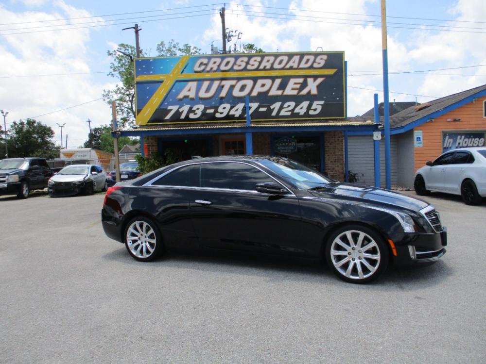 2016 BLACK CADILLAC ATS Coupe 3.6L Performance RWD w/Driver Assist Pkg. (1G6AD1RS4G0) with an 3.6L V6 DOHC 24V engine, 6-SPEED AUTOMATIC transmission, located at 310 Spencer Hwy, South Houston, TX, 77587, (713) 947-1245, 29.664383, -95.228897 - 2016 CADILLAC ATS, TWO OWNER, LOW MILES, IMMUCULATE, CLEAN CARFAX. PREMIUM PACKAGE AND ALL THE GOODIES YOU COULD WANT. RARE CAR!!! , 2 DOOR WITH POWER SEATS FOR THE CONVIENCE OF THE BACK. THIS CAR IS EQUIPPED WITH A SUNROOF AND BACK UP CAMERA AS WELL. CALL US TODAY TO SCHEDULE YOUR VIEWING OF THIS R - Photo #2