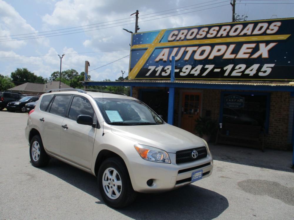 2008 GOLD /TAN TOYOTA RAV4 Base I4 2WD (JTMZD33V386) with an 2.4L L4 DOHC 16V engine, 4-SPEED AUTOMATIC transmission, located at 310 Spencer Hwy, South Houston, TX, 77587, (713) 947-1245, 29.664383, -95.228897 - 2008 TOYOTA RAV 4 ------- NEW ARRIVAL------ GREAT GAS MILEAGE WITH A TOYOTA ENGINE------- NEW TO INVENTORY !!, XTRA CLEAN VEHICLE WITH ALMOST NEW INTERIOR, NON SMOKER VEHICLE NO CUTS,STAINS,BURNS. EXTERIOR IS EQUALLY AS NICE . NO DOOR DINGS, THIS UNIT TRULY IS IN PRESTINE CONDITION IN AND OUT. T - Photo #0