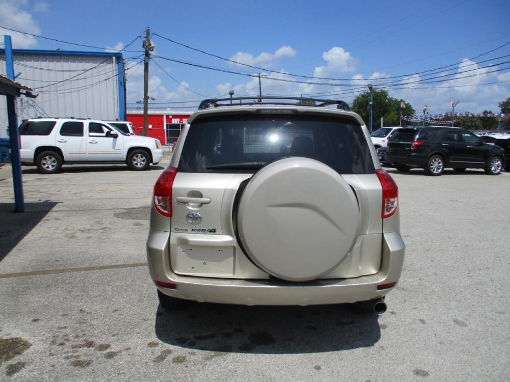 2008 GOLD /TAN TOYOTA RAV4 Base I4 2WD (JTMZD33V386) with an 2.4L L4 DOHC 16V engine, 4-SPEED AUTOMATIC transmission, located at 310 Spencer Hwy, South Houston, TX, 77587, (713) 947-1245, 29.664383, -95.228897 - 2008 TOYOTA RAV 4 ------- NEW ARRIVAL------ GREAT GAS MILEAGE WITH A TOYOTA ENGINE------- NEW TO INVENTORY !!, XTRA CLEAN VEHICLE WITH ALMOST NEW INTERIOR, NON SMOKER VEHICLE NO CUTS,STAINS,BURNS. EXTERIOR IS EQUALLY AS NICE . NO DOOR DINGS, THIS UNIT TRULY IS IN PRESTINE CONDITION IN AND OUT. T - Photo #3