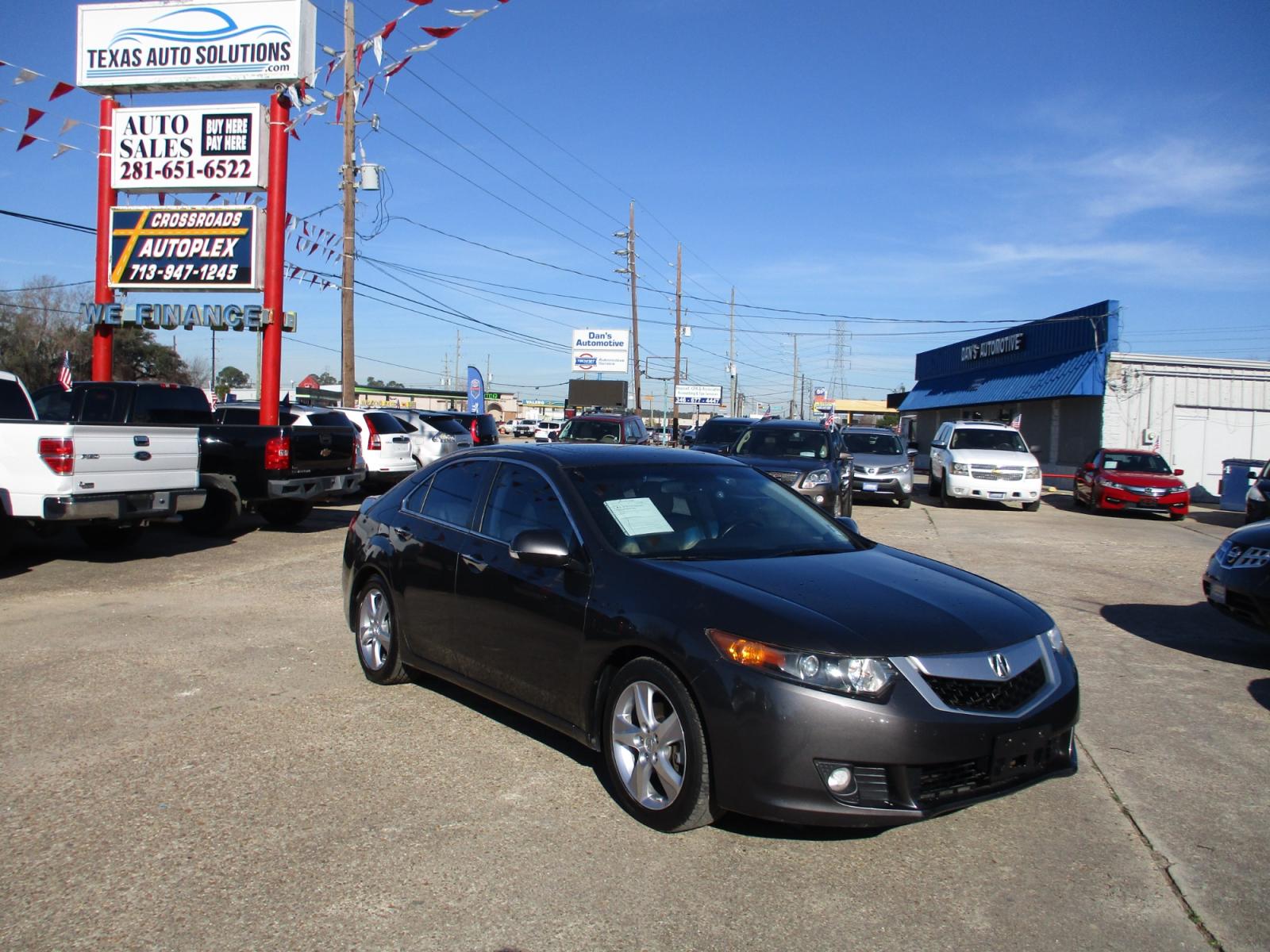 2010 GRAY /GRAY ACURA TSX 5-Speed AT (JH4CU2F63AC) with an 2.4L L4 DOHC 16V engine, 5-SPEED AUTOMATIC transmission, located at 19224 Kuykendahl Rd, Spring, TX, 77379, (713) 947-1245, 30.049259, -95.491402 - NEW ARRIVAL, QUALIFIES FOR IN-HOUSE FINANCING, COLD A/C GREAT SOUND SYSTEM, ENGINE & TRANSMISSION RUN'S QUIET & SMOOTH, EXTERIOR APPEARS TO HAVE BEEN GARAGED KEPT, ALMOST NEW TIRES, NON-SMOKER, SEATS AND CARPETS ARE FREE FROM SOILS & STAINS, CALL ONE OF OUR FRIENDLY FINANCE SPECIALIST FOR EASY APPRO - Photo #0