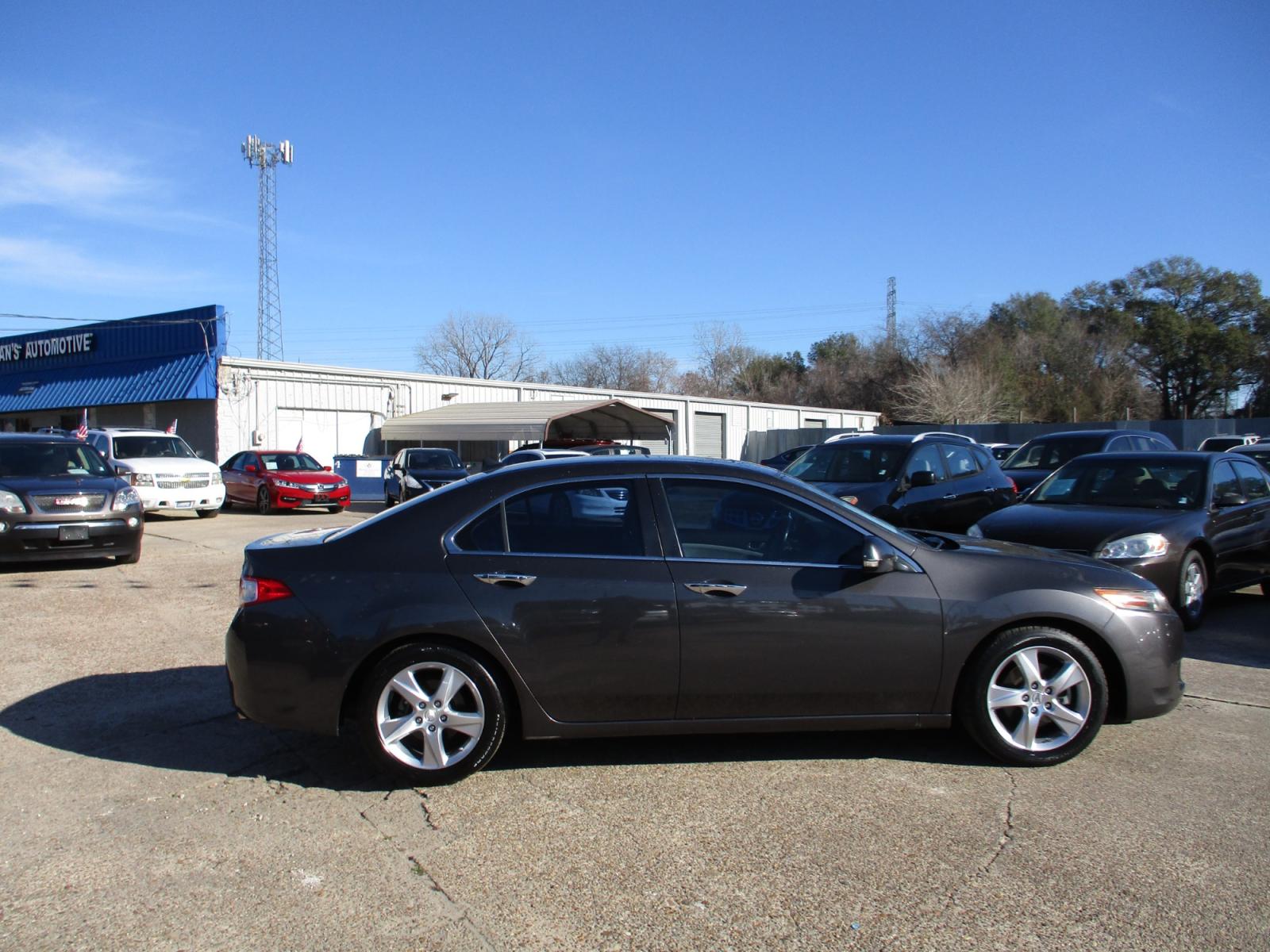 2010 GRAY /GRAY ACURA TSX 5-Speed AT (JH4CU2F63AC) with an 2.4L L4 DOHC 16V engine, 5-SPEED AUTOMATIC transmission, located at 19224 Kuykendahl Rd, Spring, TX, 77379, (713) 947-1245, 30.049259, -95.491402 - NEW ARRIVAL, QUALIFIES FOR IN-HOUSE FINANCING, COLD A/C GREAT SOUND SYSTEM, ENGINE & TRANSMISSION RUN'S QUIET & SMOOTH, EXTERIOR APPEARS TO HAVE BEEN GARAGED KEPT, ALMOST NEW TIRES, NON-SMOKER, SEATS AND CARPETS ARE FREE FROM SOILS & STAINS, CALL ONE OF OUR FRIENDLY FINANCE SPECIALIST FOR EASY APPRO - Photo #1