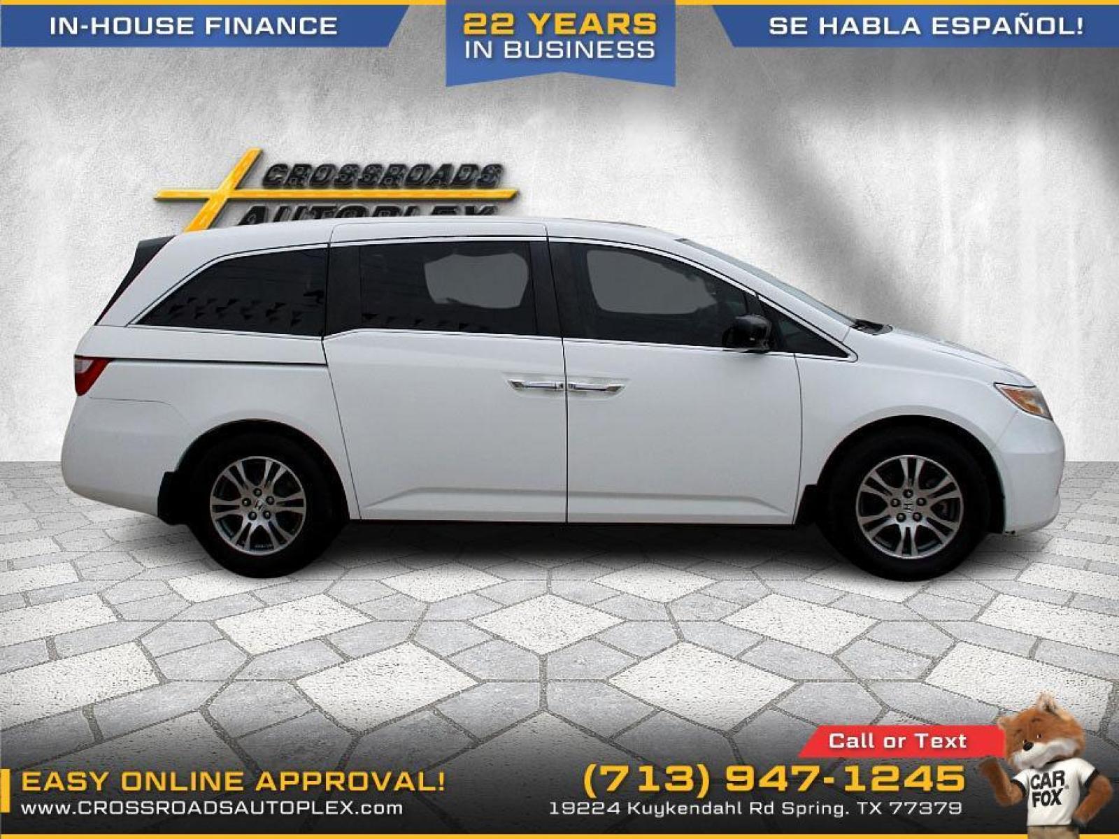 2011 WHITE /GRAY HONDA ODYSSEY Touring (5FNRL5H90BB) with an 3.5L V6 SOHC 24V engine, 5-SPEED AUTOMATIC transmission, located at 19224 Kuykendahl Rd, Spring, TX, 77379, (713) 947-1245, 30.049259, -95.491402 - used car loans/financing to South Houston TX, Pasadena TX, Galena Park TX, Jacinto City TX, Deer Park TX, Pearland TX, Cloverleaf TX, Friendswood TX, Houston TX, Channelview TX, Webster TX, West University Place TX, La Porte TX, League City TX, The Woodlands TX, Cypress TX, Spring TX Bellaire TX & S - Photo #22