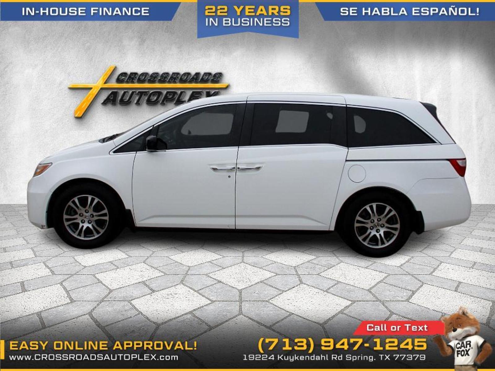 2011 WHITE /GRAY HONDA ODYSSEY Touring (5FNRL5H90BB) with an 3.5L V6 SOHC 24V engine, 5-SPEED AUTOMATIC transmission, located at 19224 Kuykendahl Rd, Spring, TX, 77379, (713) 947-1245, 30.049259, -95.491402 - used car loans/financing to South Houston TX, Pasadena TX, Galena Park TX, Jacinto City TX, Deer Park TX, Pearland TX, Cloverleaf TX, Friendswood TX, Houston TX, Channelview TX, Webster TX, West University Place TX, La Porte TX, League City TX, The Woodlands TX, Cypress TX, Spring TX Bellaire TX & S - Photo #26