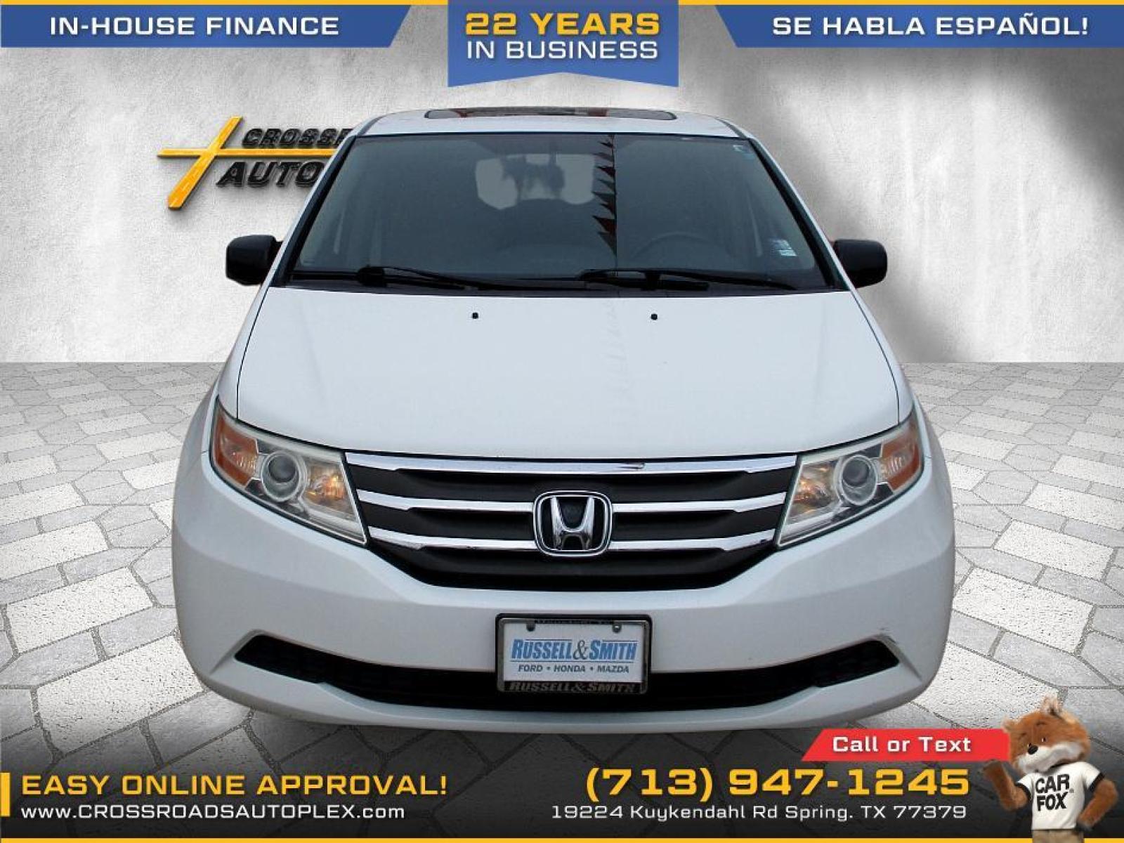 2011 WHITE /GRAY HONDA ODYSSEY Touring (5FNRL5H90BB) with an 3.5L V6 SOHC 24V engine, 5-SPEED AUTOMATIC transmission, located at 19224 Kuykendahl Rd, Spring, TX, 77379, (713) 947-1245, 30.049259, -95.491402 - used car loans/financing to South Houston TX, Pasadena TX, Galena Park TX, Jacinto City TX, Deer Park TX, Pearland TX, Cloverleaf TX, Friendswood TX, Houston TX, Channelview TX, Webster TX, West University Place TX, La Porte TX, League City TX, The Woodlands TX, Cypress TX, Spring TX Bellaire TX & S - Photo #28