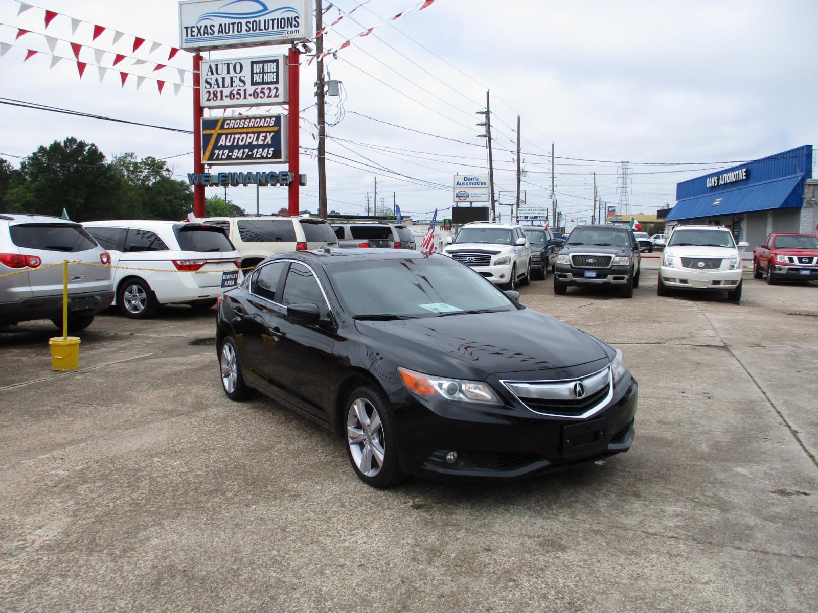 2014 BLACK /GRAY ACURA ILX 5-Spd AT w/ Premium Package (19VDE1F58EE) with an 2.0L L4 16V DOHC engine, 5-SPEED AUTOMATIC transmission, located at 19224 Kuykendahl Rd, Spring, TX, 77379, (713) 947-1245, 30.049259, -95.491402 - NEW ARRIVAL, QUALIFIES FOR IN-HOUSE FINANCING, COLD A/C GREAT SOUND SYSTEM, ENGINE & TRANSMISSION RUN'S QUIET & SMOOTH, EXTERIOR APPEARS TO HAVE BEEN GARAGED KEPT, ALMOST NEW TIRES, NON-SMOKER, SEATS AND CARPETS ARE FREE FROM SOILS & STAINS, CALL ONE OF OUR FRIENDLY FINANCE SPECIALIST FOR EASY APPRO - Photo #0