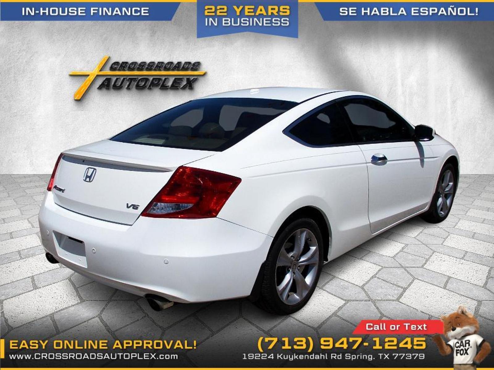 2012 WHITE HONDA ACCORD EX-L V6 Coupe AT (1HGCS2B88CA) with an 3.5L V6 SOHC 24V engine, 5-SPEED AUTOMATIC transmission, located at 19224 Kuykendahl Rd, Spring, TX, 77379, (713) 947-1245, 30.049259, -95.491402 - This Honda Accord is a great example of leading-edge combination of killer looks, next-big-thing technology and huge driving fun. Civic embodies our safety for everyone philosophy. Bottom line is it is clean with a lot of options, it's safe with our 24-point multi-inspection by our ASE Certified tec - Photo #18