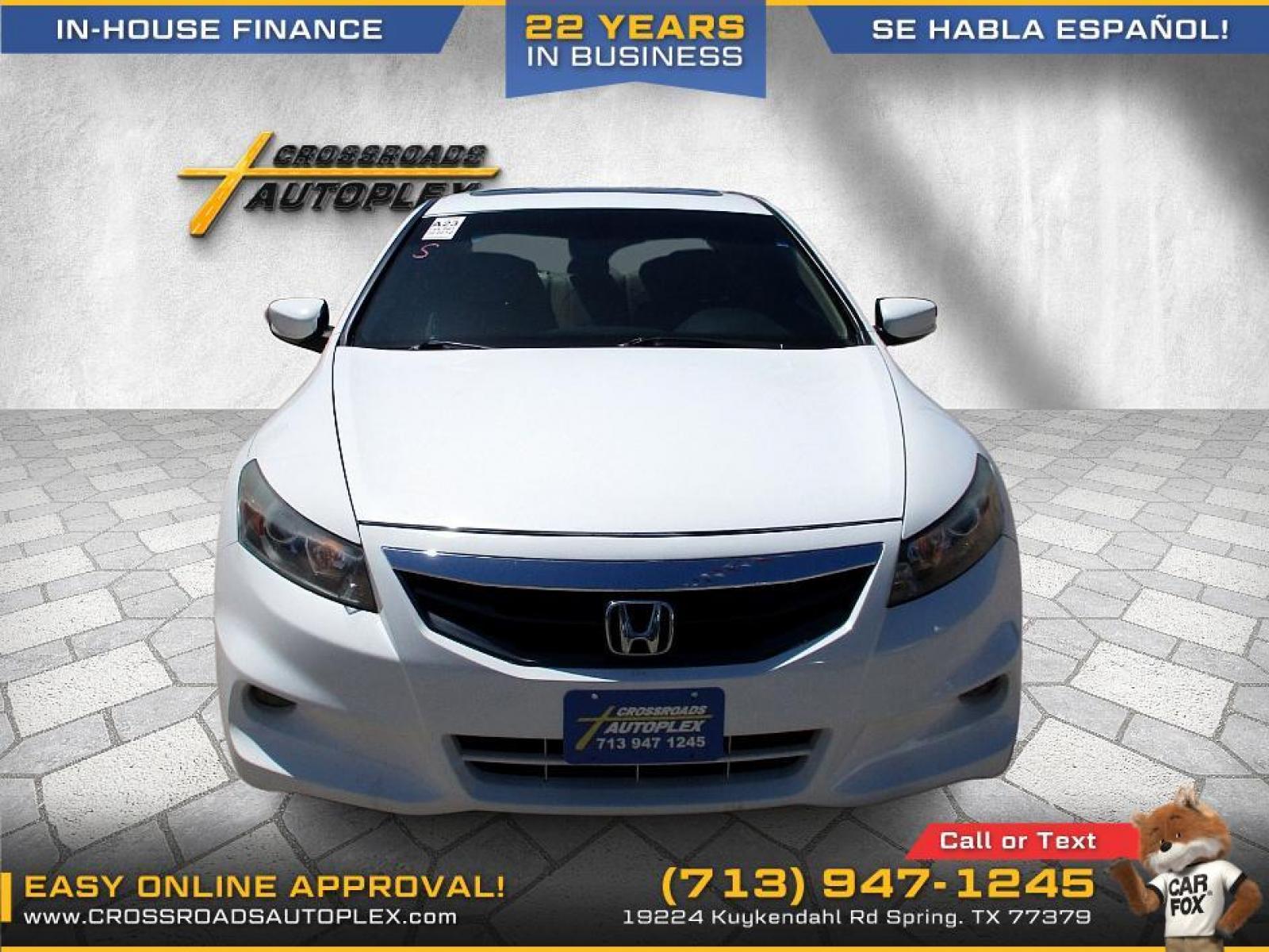 2012 WHITE HONDA ACCORD EX-L V6 Coupe AT (1HGCS2B88CA) with an 3.5L V6 SOHC 24V engine, 5-SPEED AUTOMATIC transmission, located at 19224 Kuykendahl Rd, Spring, TX, 77379, (713) 947-1245, 30.049259, -95.491402 - This Honda Accord is a great example of leading-edge combination of killer looks, next-big-thing technology and huge driving fun. Civic embodies our safety for everyone philosophy. Bottom line is it is clean with a lot of options, it's safe with our 24-point multi-inspection by our ASE Certified tec - Photo #23